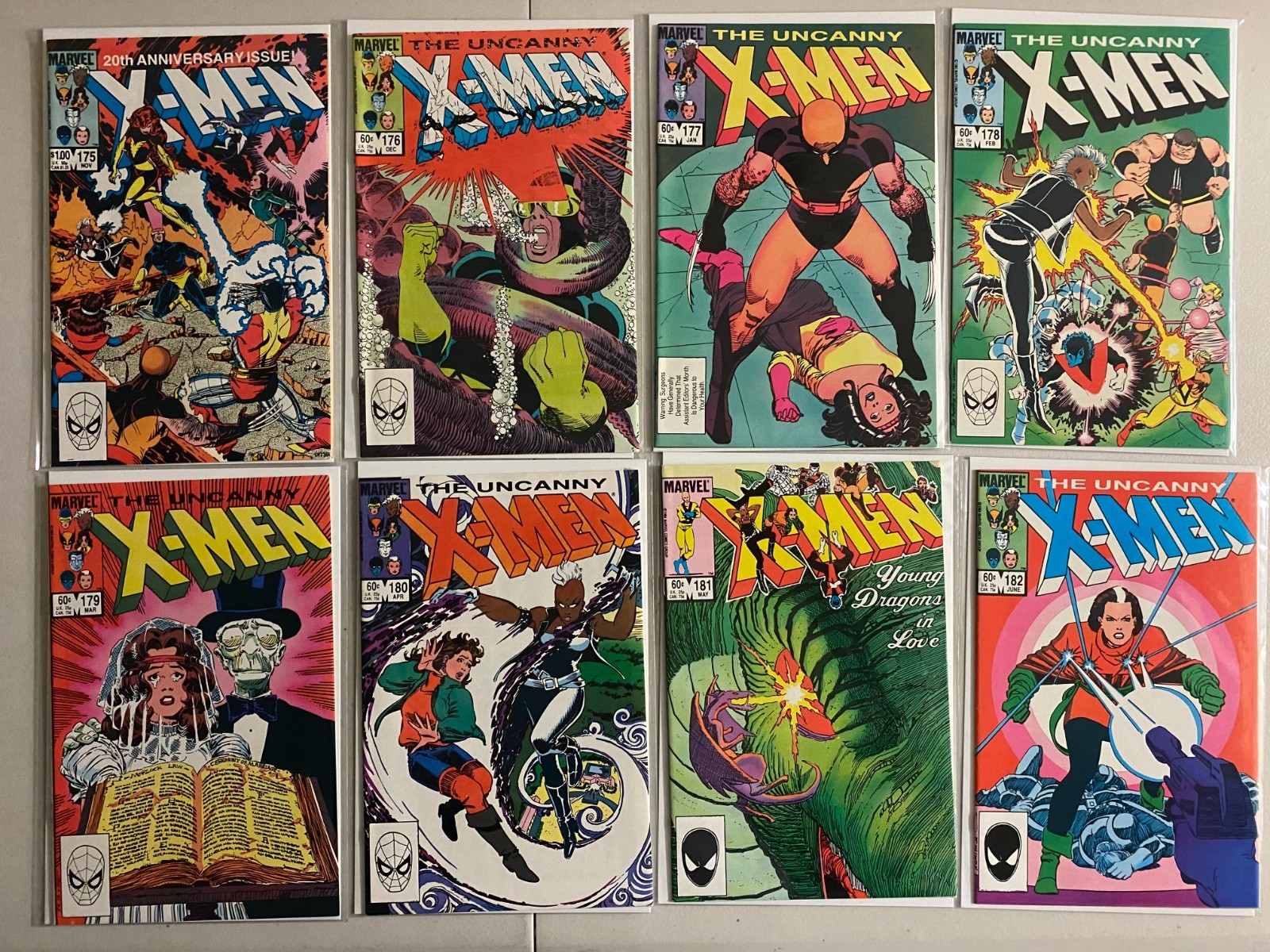 Uncanny X-Men hi-grade comics lot #175-199 25 diff 8.0 (1983-85) Uncanny X-Men hi-grade comics lot #175-199 25 diff 8.0 (1983-85)