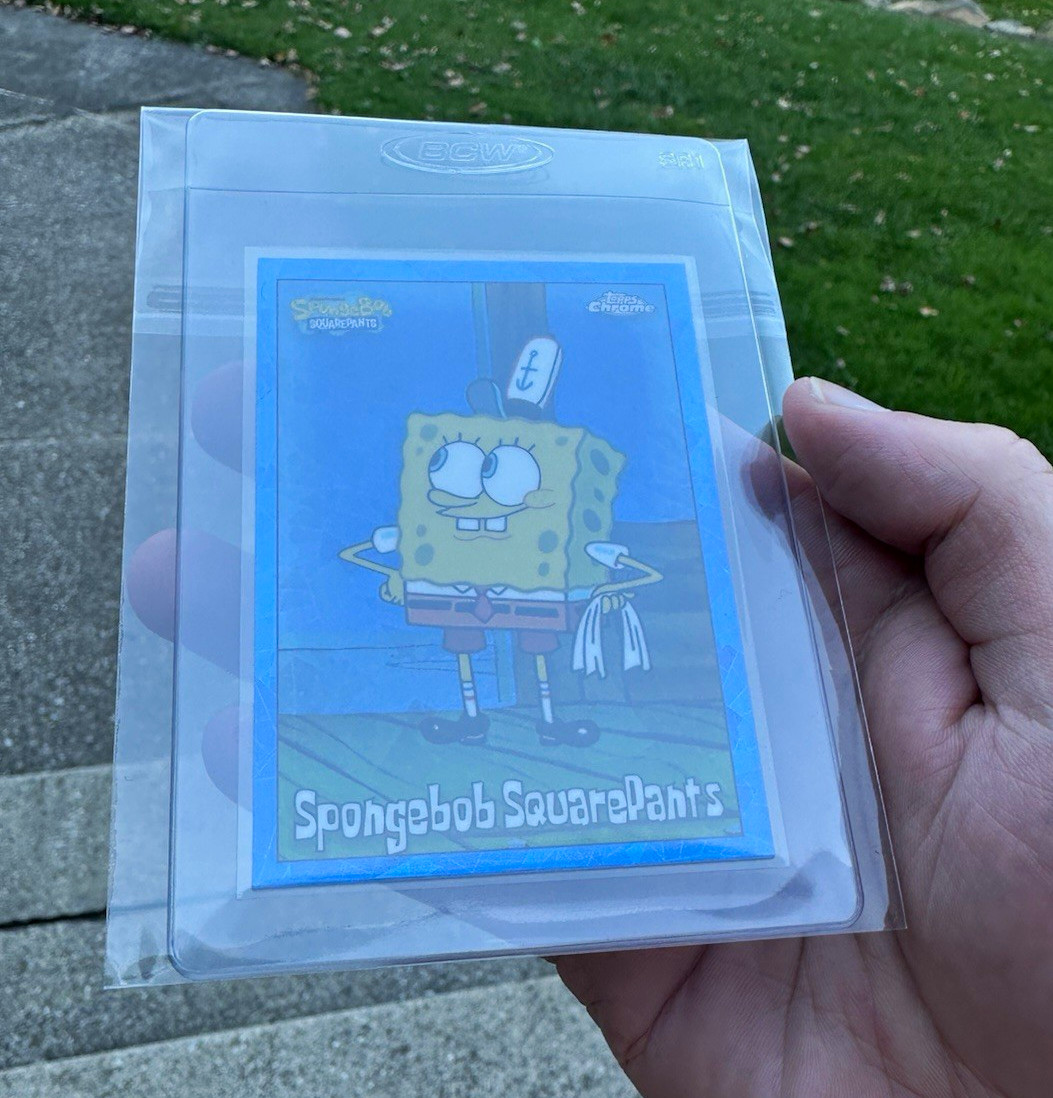 2025 Topps Chrome Sapphire SpongeBob SquarePants #25 2025 Topps Chrome Sapphire SpongeBob SquarePants #25