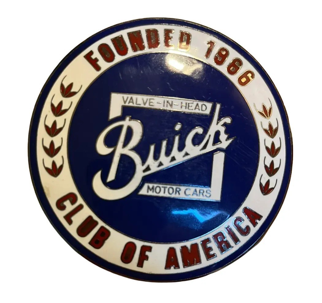 Badge auto car Buick Valve in Head Motor Cars Club of America car maker Badge auto car Buick Valve in Head Motor Cars Club of America car maker