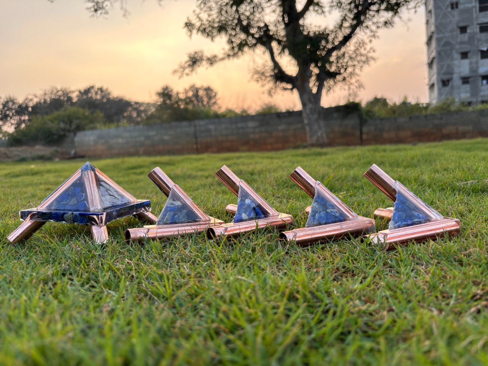 14MM Giza Copper Orgonite Meditation Pyramid Connector Kit Without Copper Rods 14MM Giza Copper Orgonite Meditation Pyramid Connector Kit Without Copper Rods
