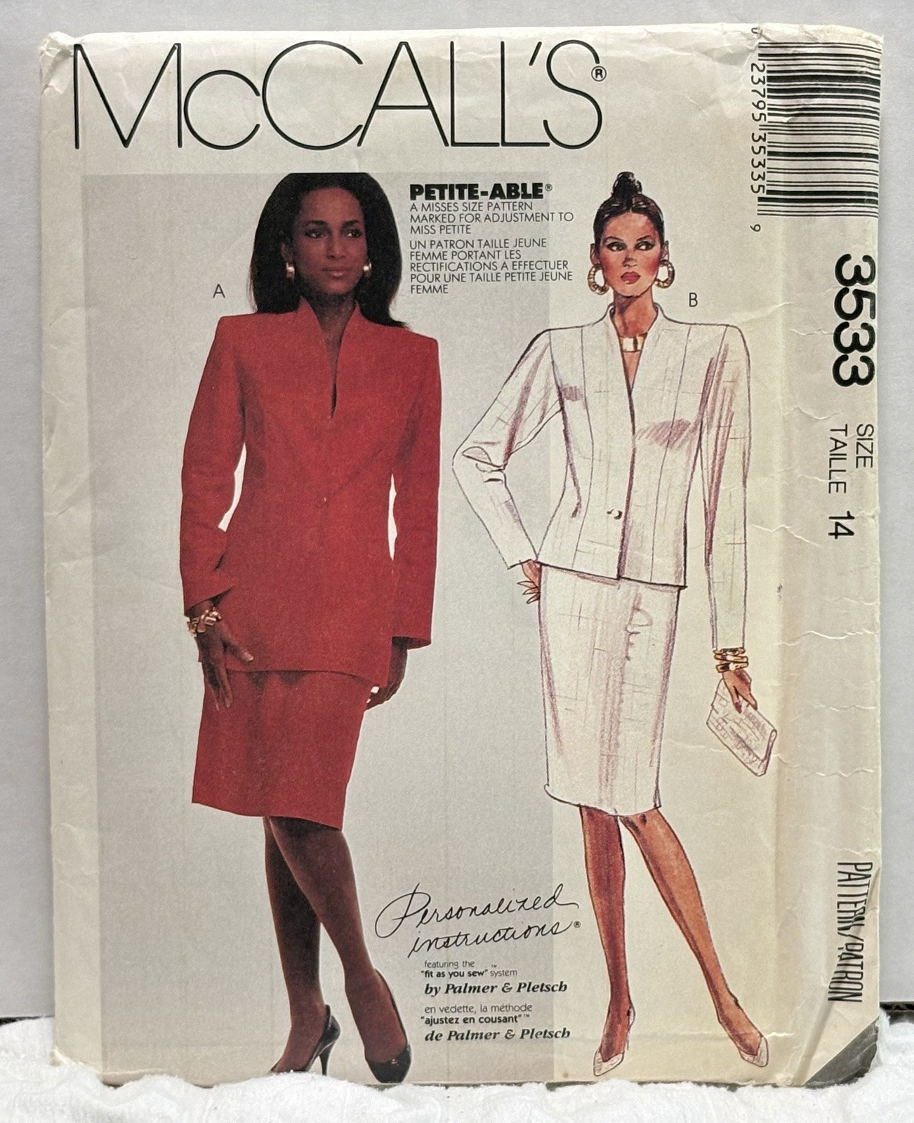 McCall’s 3533 Size 14 Lined Jacket And Skirt UNCUT PREOWNED McCall’s 3533 Size 14 Lined Jacket And Skirt UNCUT PREOWNED