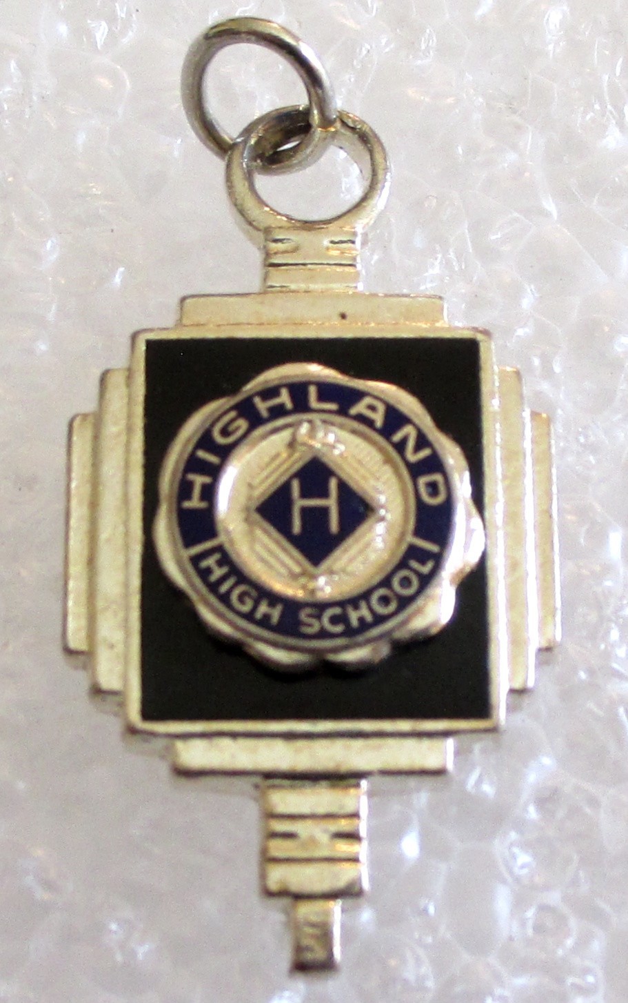 Vintage Highland High School Student Class Souvenir Key Charm Vintage Highland High School Student Class Souvenir Key Charm