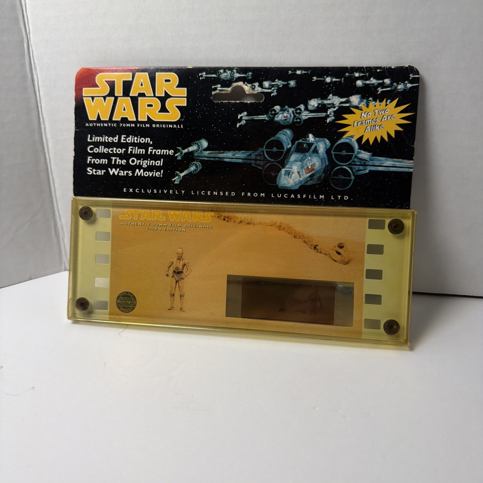 1995 Star Wars Authentic 70mm Film Frame Darth Vader Limited Edition Cell #01794