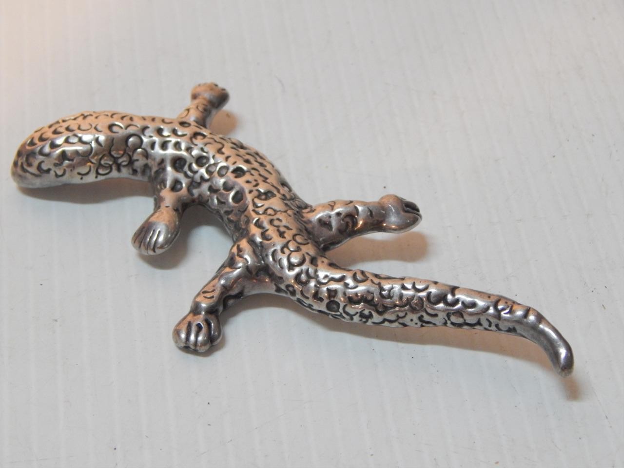 XLRG SHOWY ART DECO VINTAGE MEXICAN STERLING SILVER LIZARD PIN - BUY IT NOW XLRG SHOWY ART DECO VINTAGE MEXICAN STERLING SILVER LIZARD PIN - BUY IT NOW