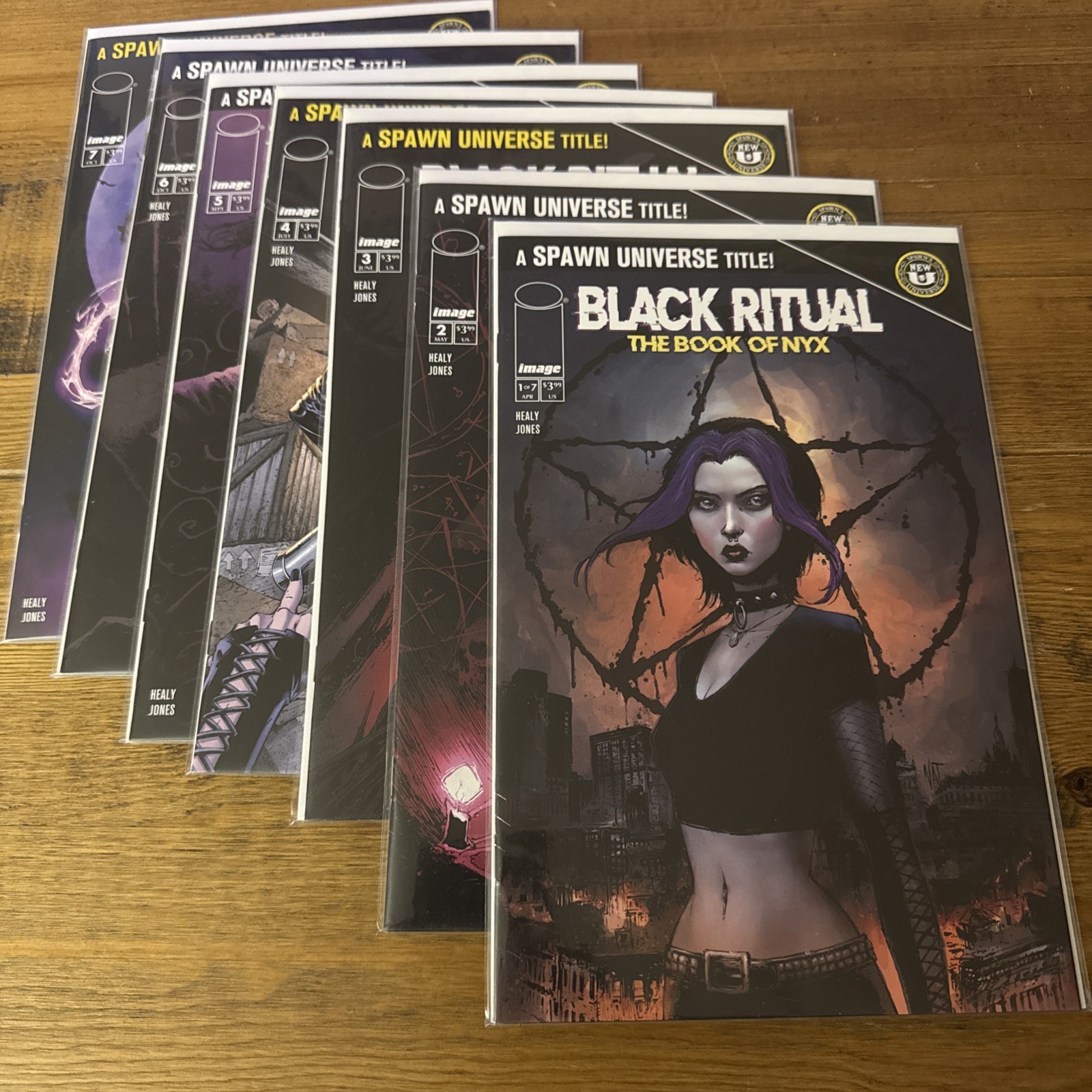 Black Ritual The Book of NYX #1-7 Cover A’s Complete Series Lot Set 2025, Spawn