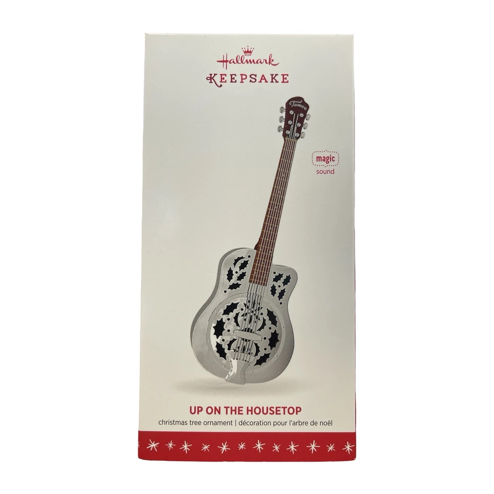 2016 Hallmark Keepsake Up On The Housetop' Magic Sound Guitar Ornament-A-12-1-11 2016 Hallmark Keepsake Up On The Housetop' Magic Sound Guitar Ornament-A-12-1-11