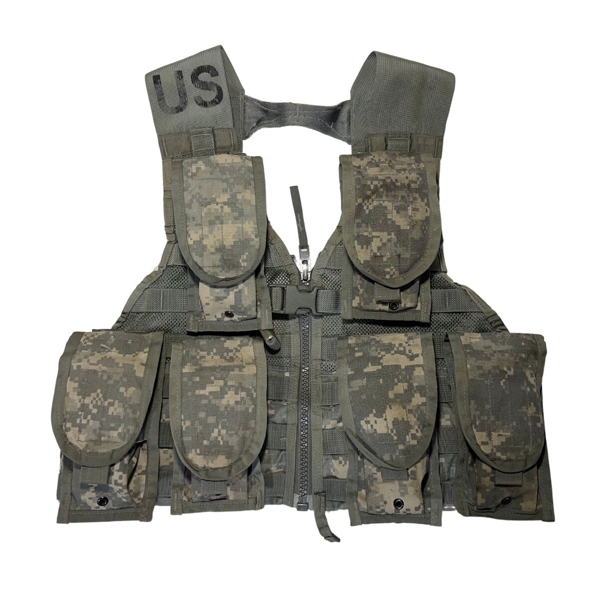 7pc Fighting Load Carrier w/ 6 MOLLE II Pouches ACU UCP US ARMY 7pc Fighting Load Carrier w/ 6 MOLLE II Pouches ACU UCP US ARMY