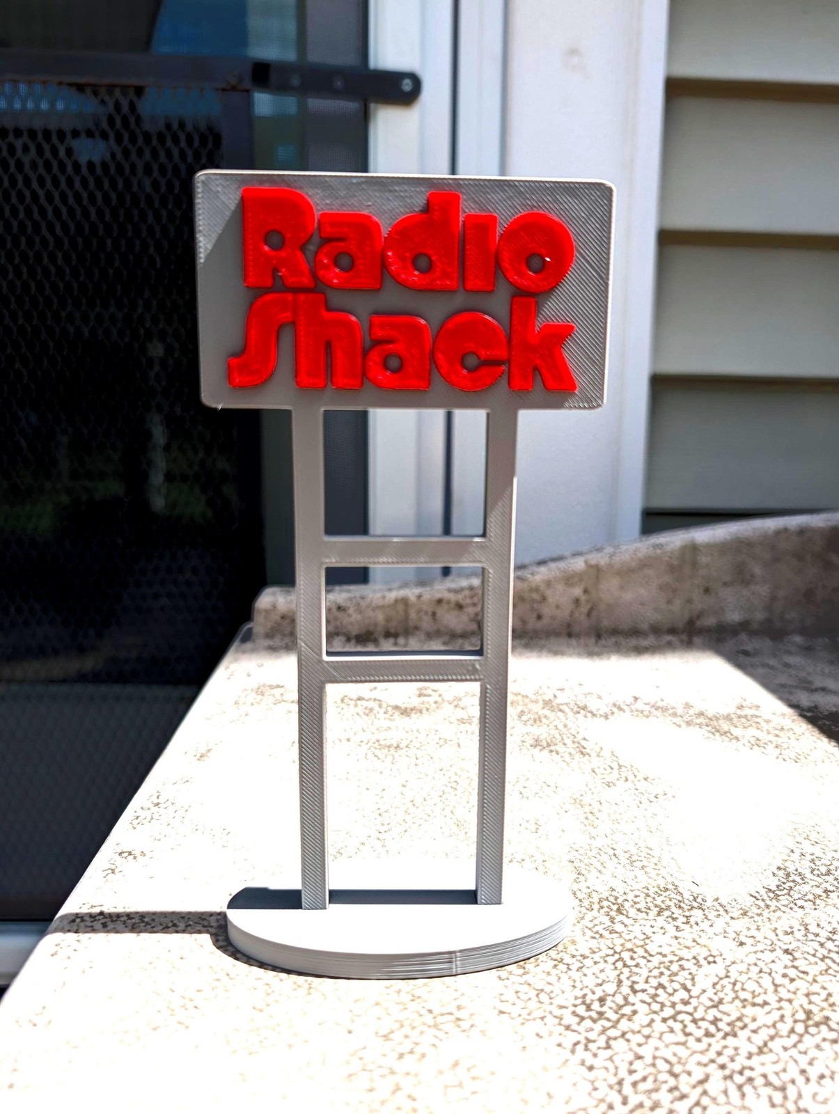 Radio Shack Store Sign Replica | 3D Printed Retro Department Decor Radio Shack Store Sign Replica | 3D Printed Retro Department Decor