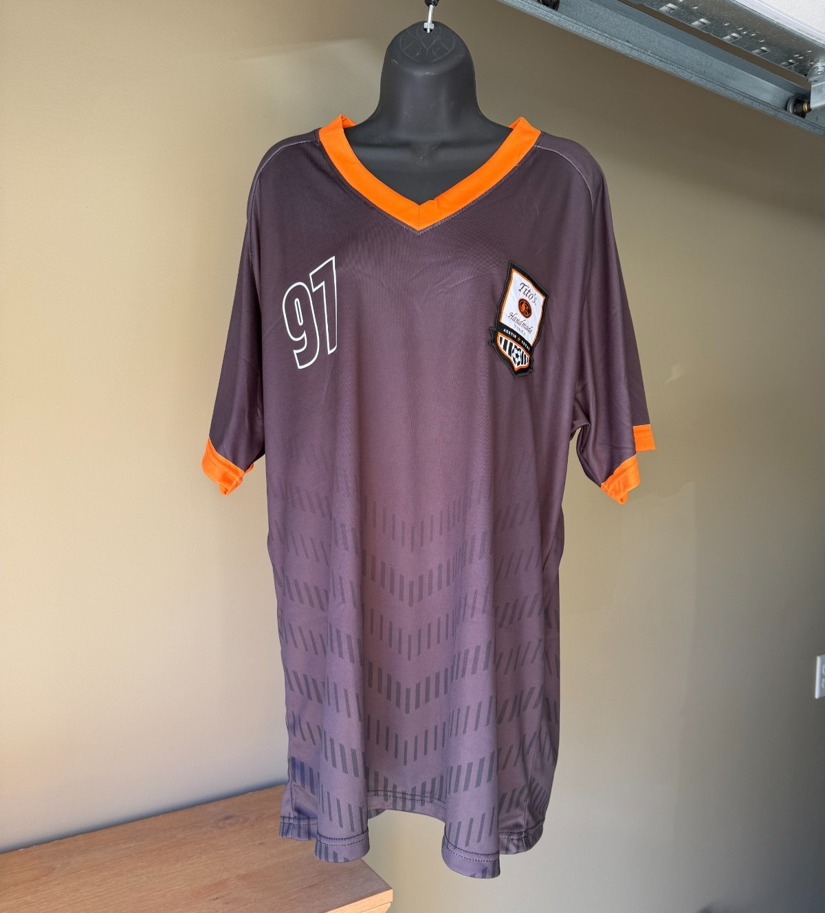 Tito's Handmade Vodka Womans Soccer Jersey Black/Orange Size 2XL Tito's Handmade Vodka Womans Soccer Jersey Black/Orange Size 2XL