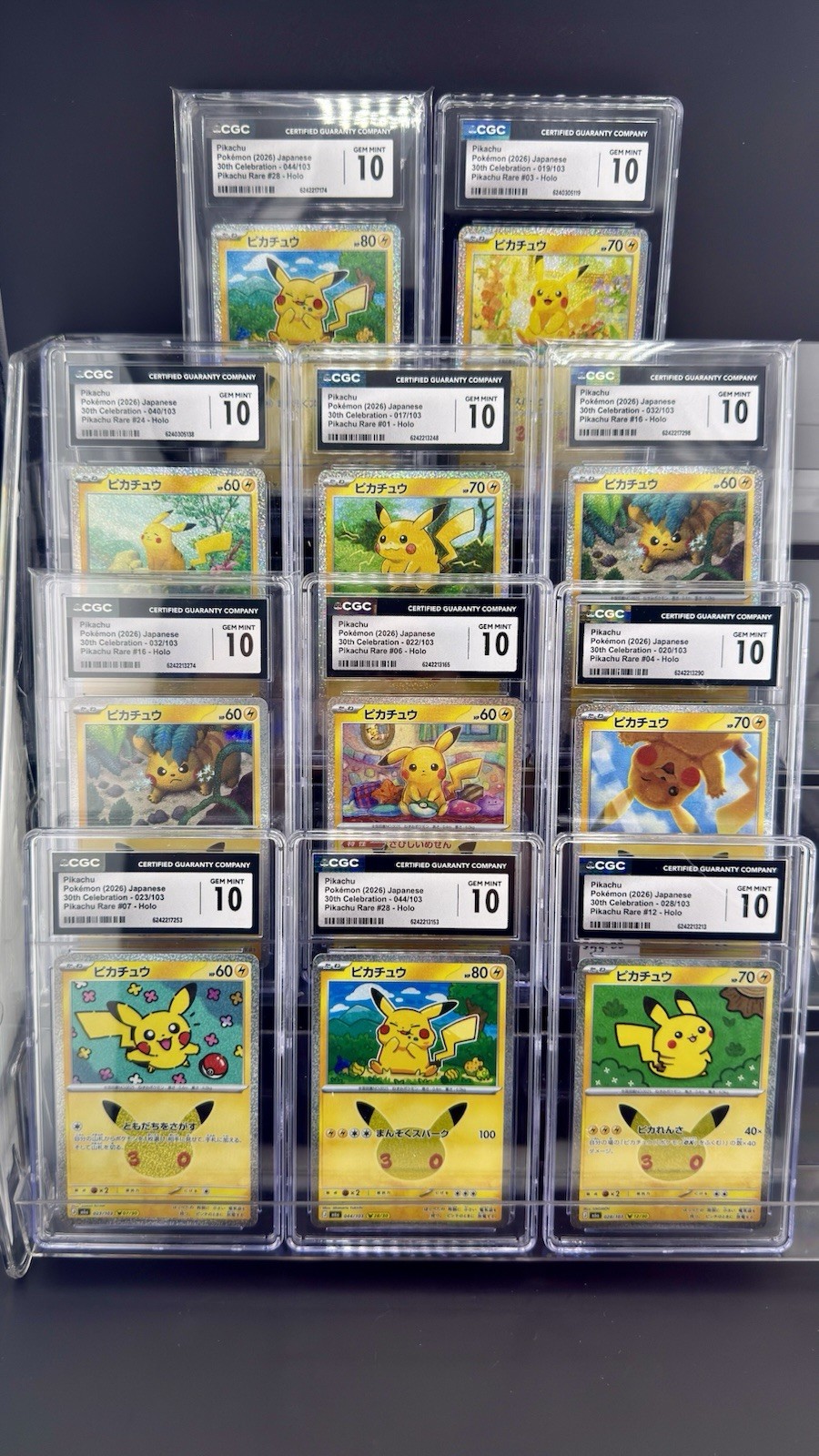 2026 Pokemon 30th Celebrations Graded CGC 10 LOT Of 11 Slabs. FREE USA SHIPPING 2026 Pokemon 30th Celebrations Graded CGC 10 LOT Of 11 Slabs. FREE USA SHIPPING