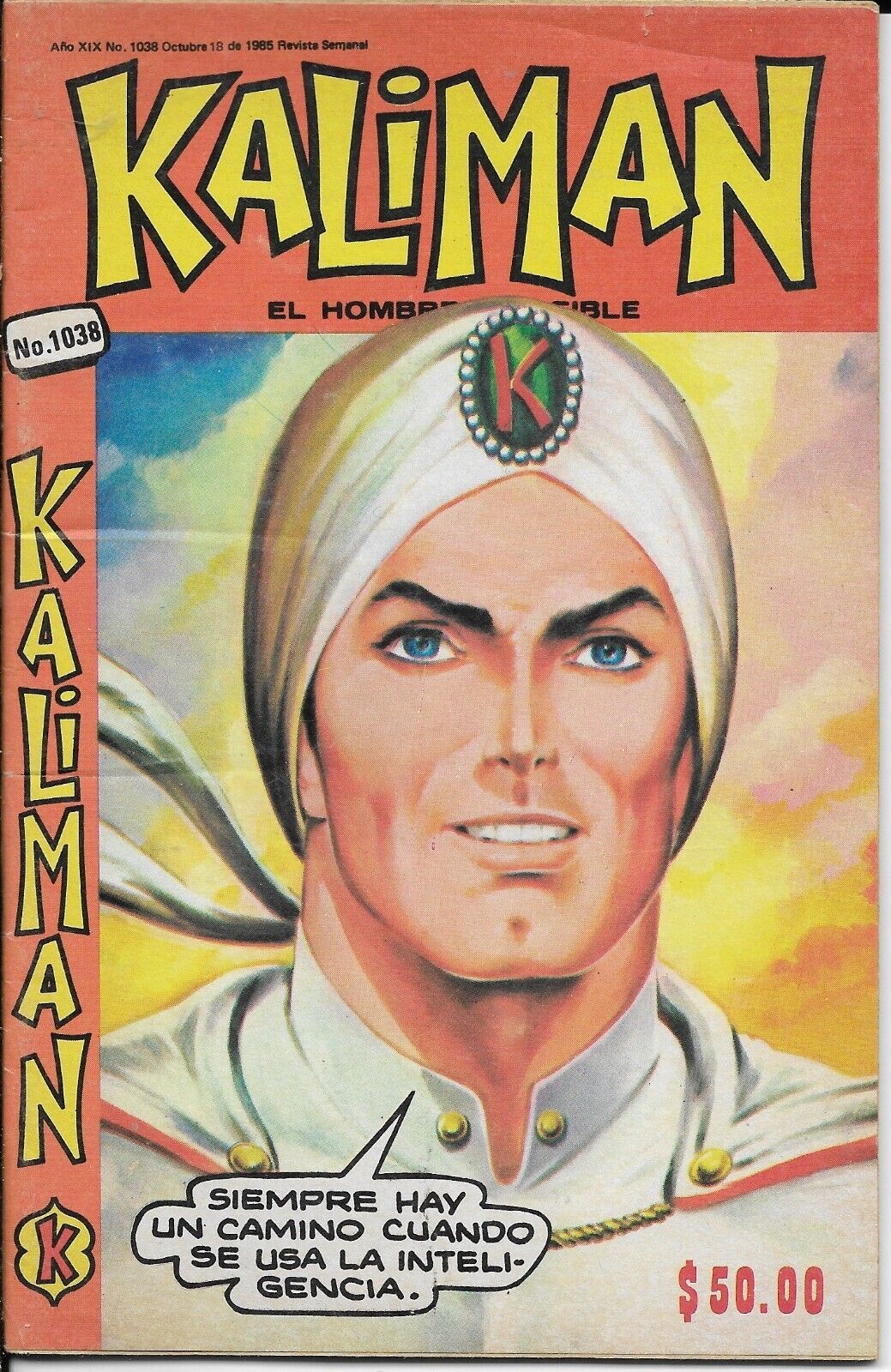 Kaliman El Hombre Increible #1038 - Octubre 18, 1985