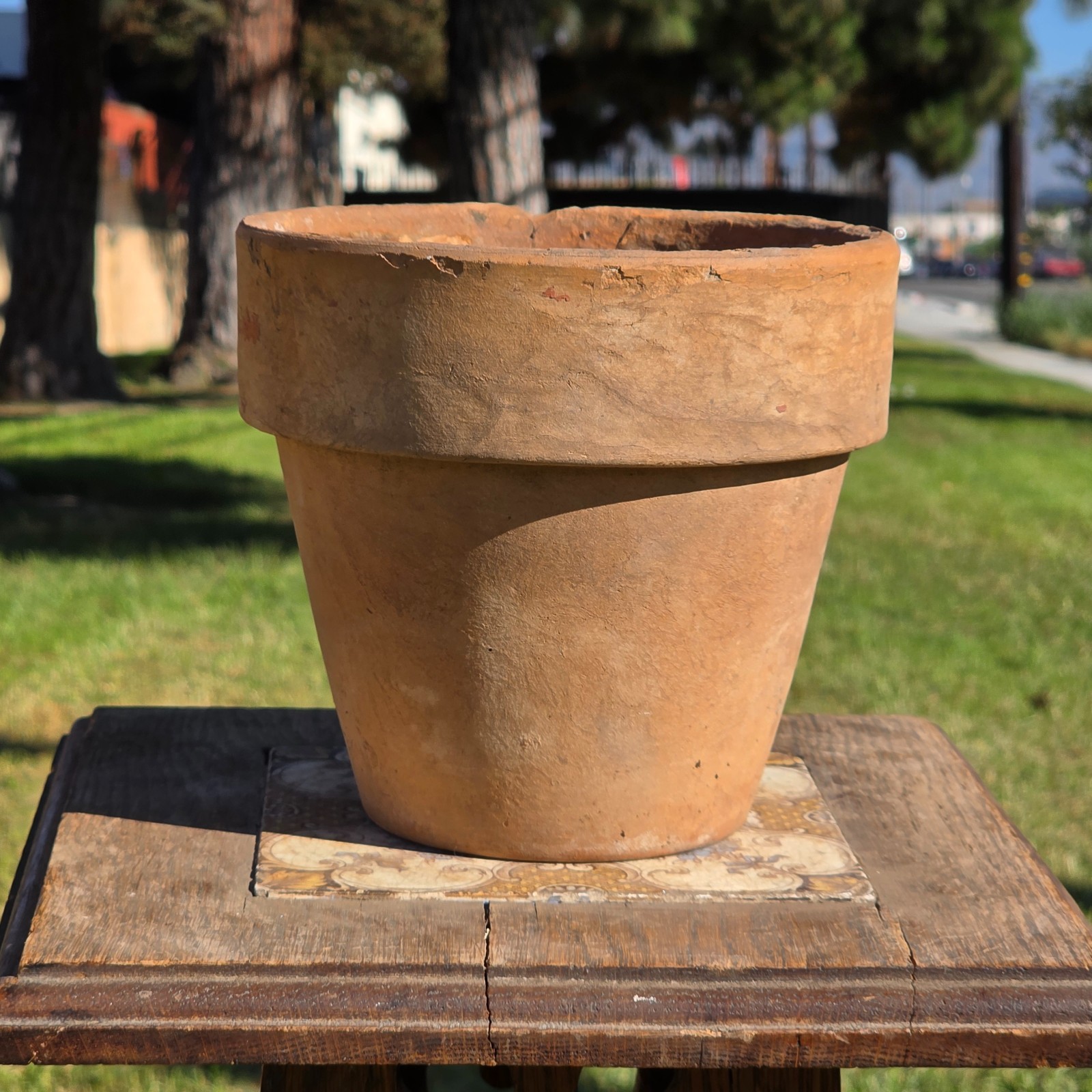 Antique Catalina Island Pottery Terracotta Flower Pot 6" Toyon Red Clay CA 1920s Antique Catalina Island Pottery Terracotta Flower Pot 6" Toyon Red Clay CA 1920s