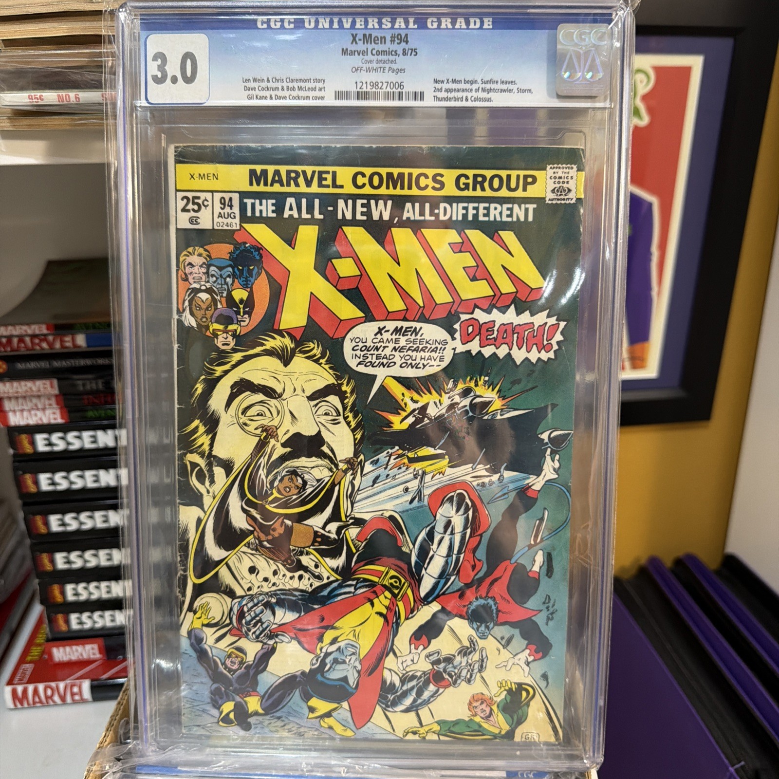 UNCANNY X-MEN #94 1975 CGC 3.0 G/VG ๐ 2nd Storm, Nightcrawler, Colossus UNCANNY X-MEN #94 1975 CGC 3.0 G/VG ๐ 2nd Storm, Nightcrawler, Colossus