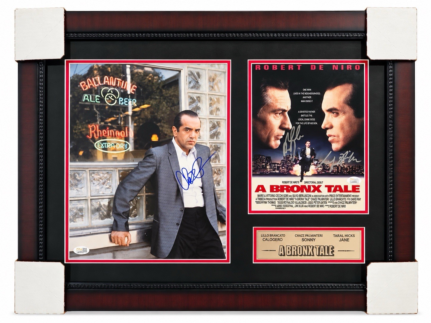 Chazz Palminteri Bronx Tale Cast Signed Photo Lillo Brancato Taral Hicks JSA
