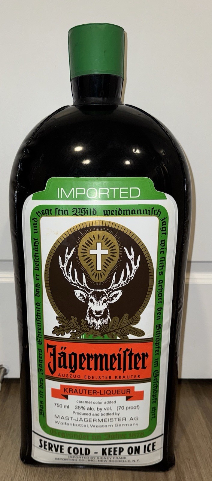 25” Large Jägermeister Bottle Inflatable Blow 25” Large Jägermeister Bottle Inflatable Blow