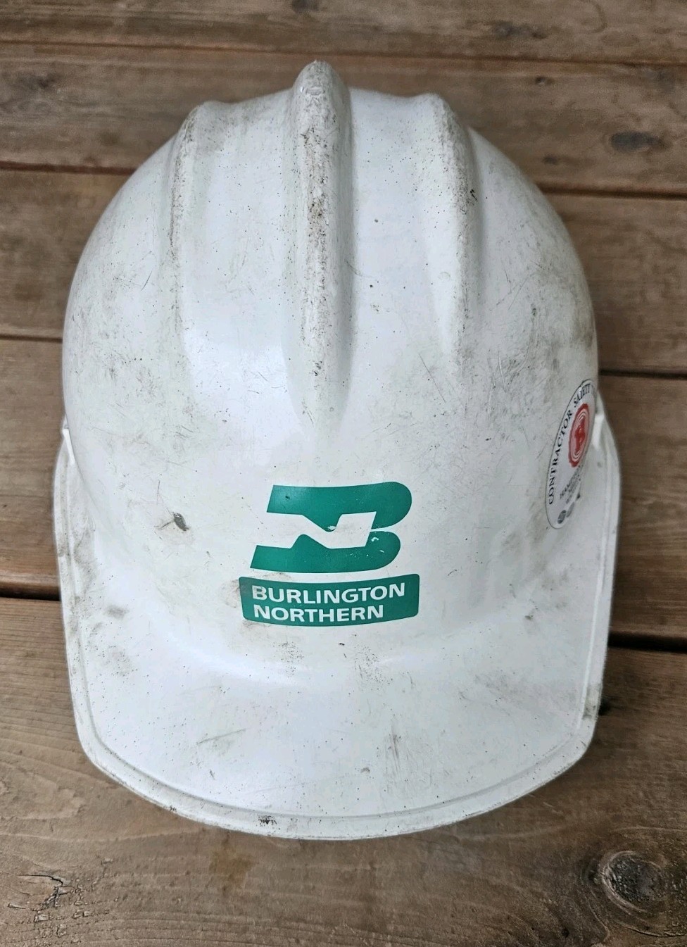 Vintage Burlington Northern Railroad Hard Hat Safety Helmet Ed Bullard USA 3 RIB Vintage Burlington Northern Railroad Hard Hat Safety Helmet Ed Bullard USA 3 RIB