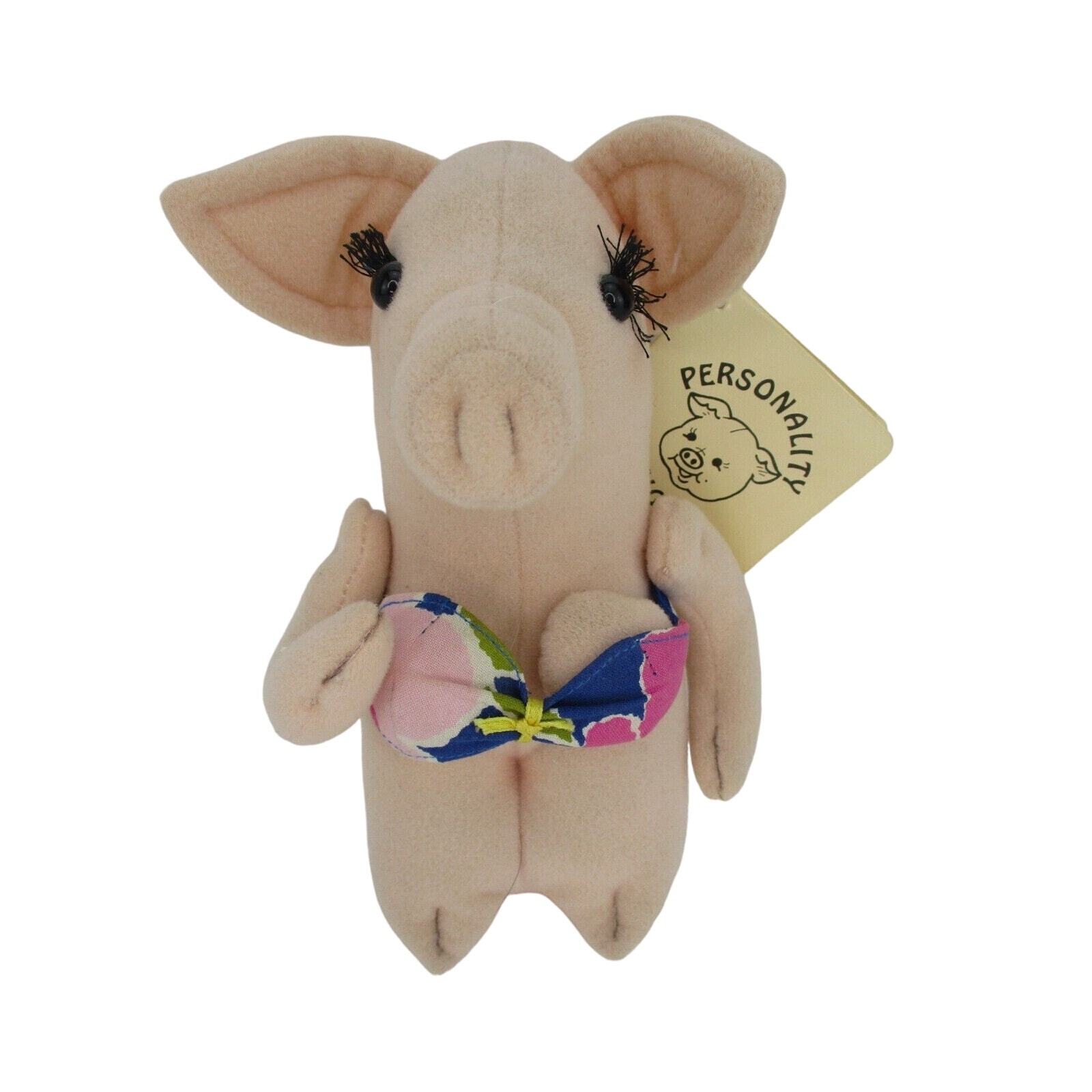 Vintage RUSS Personality Piggs Rhonda Pig Betty Kane 1984 Stuff Animal with Tags Vintage RUSS Personality Piggs Rhonda Pig Betty Kane 1984 Stuff Animal with Tags