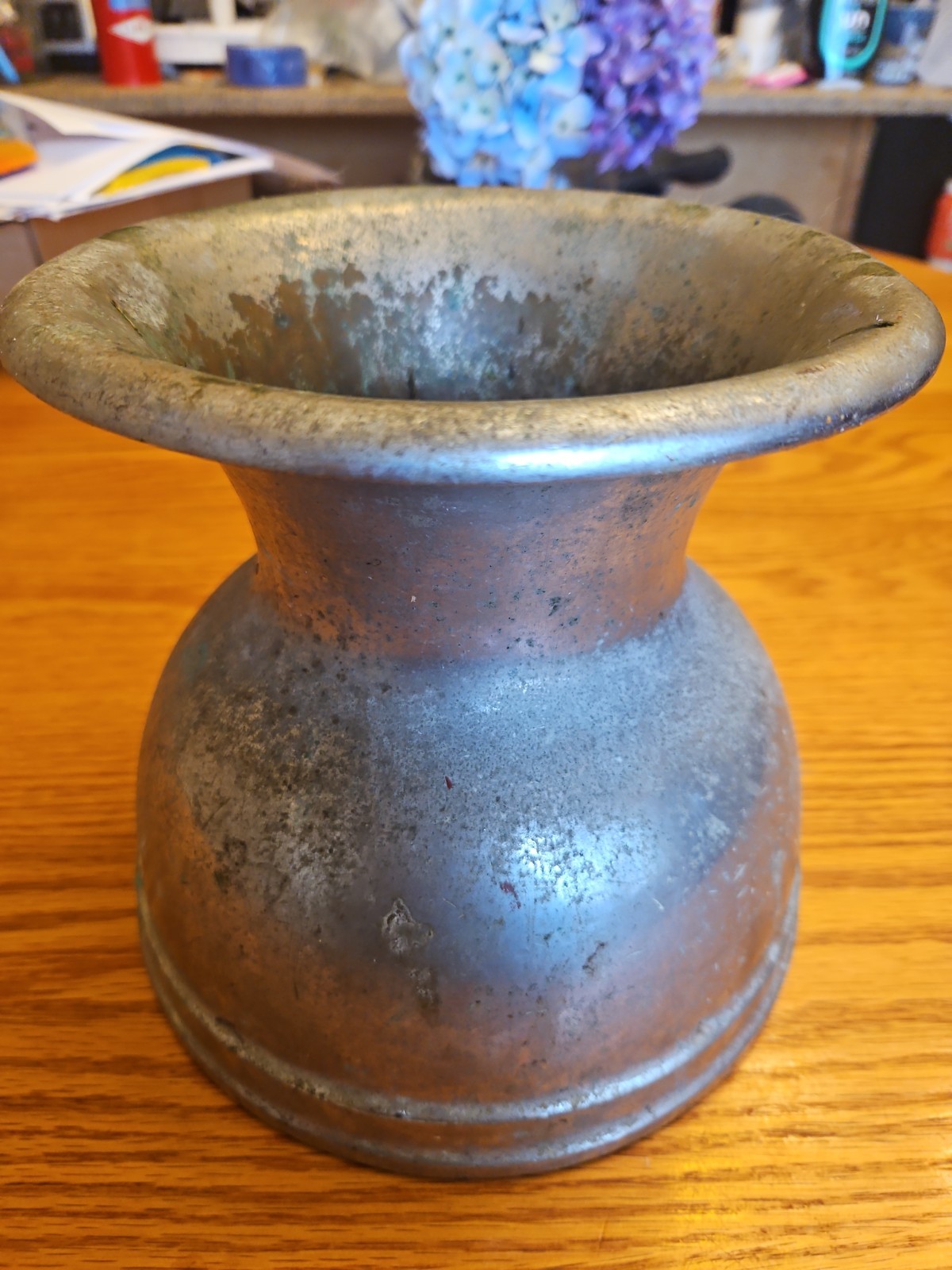 Antique Albert Pick Co Chicago Bronze Spittoon Cuspidor Hotel Model 401