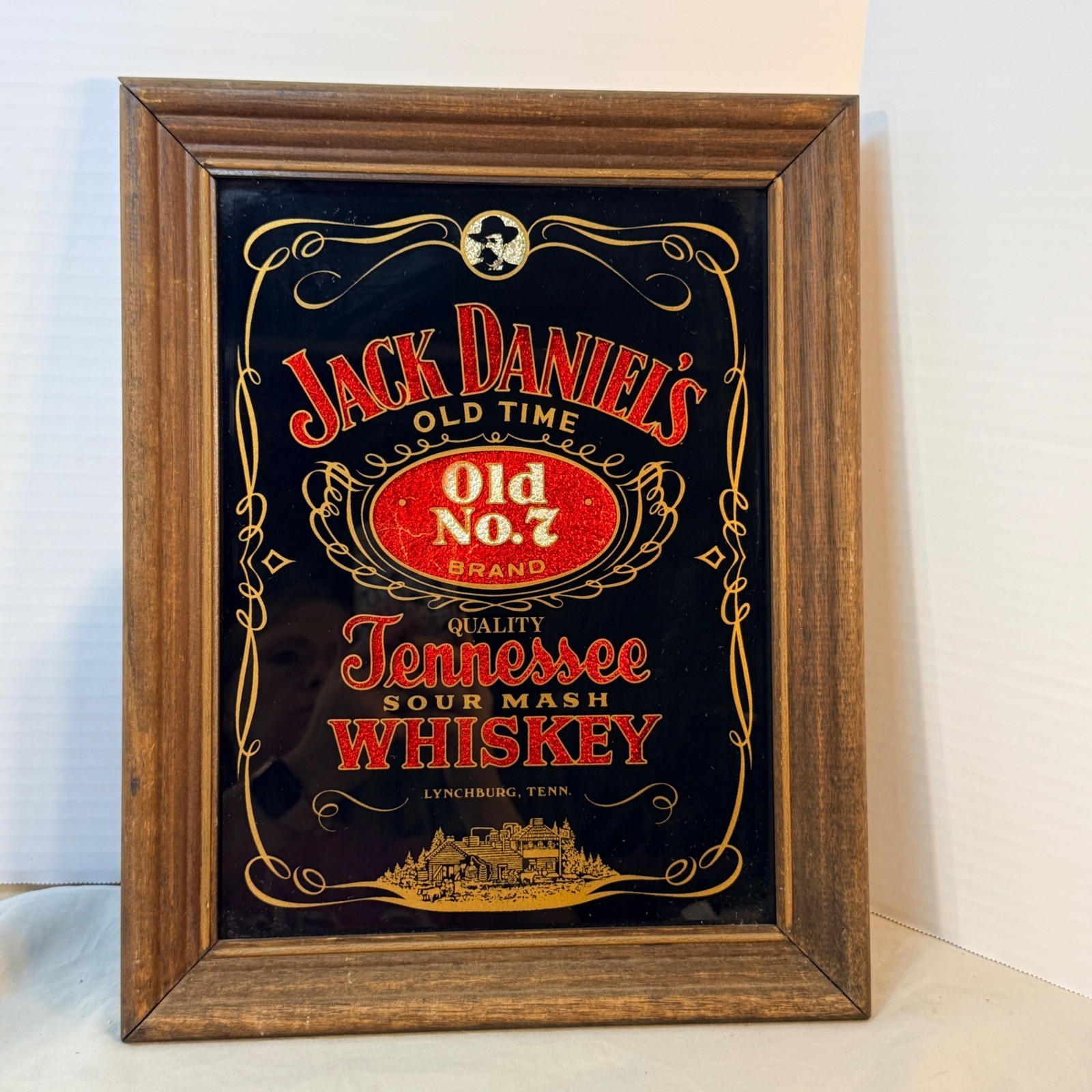 Vintage Jack Daniels Old No 7 Tennessee Whiskey Framed Bar Mirror 14.5x11.5 Vintage Jack Daniels Old No 7 Tennessee Whiskey Framed Bar Mirror 14.5x11.5