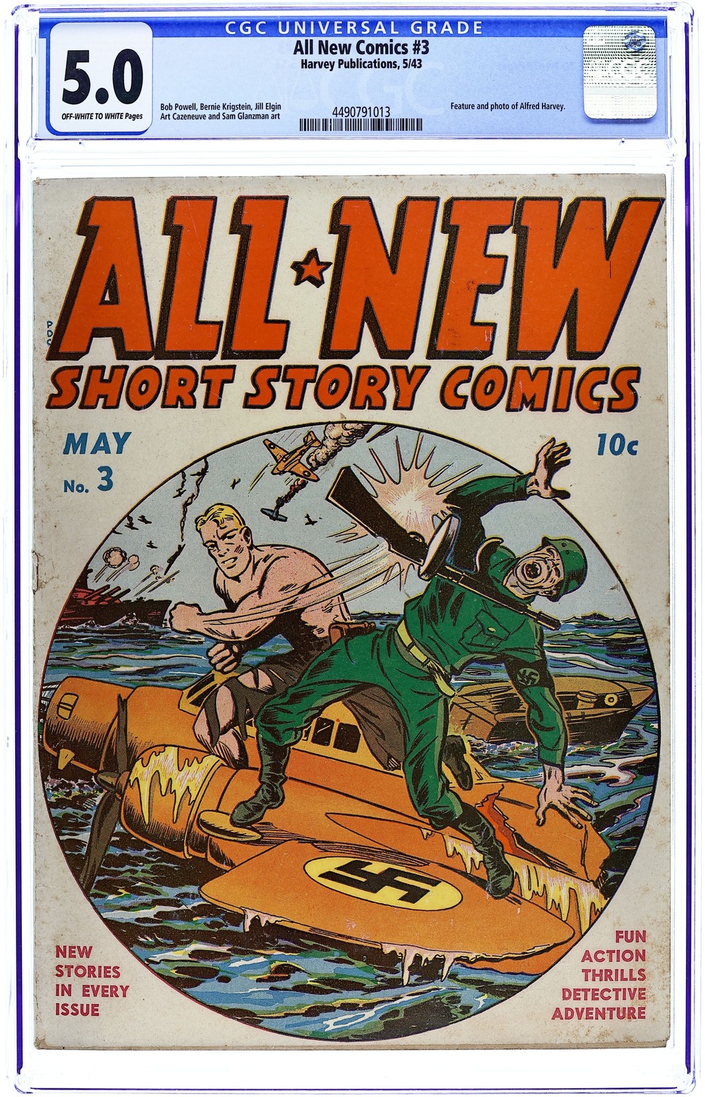 All-New Comics #3 CGC 5.0 1943 4490791013 All-New Comics #3 CGC 5.0 1943 4490791013