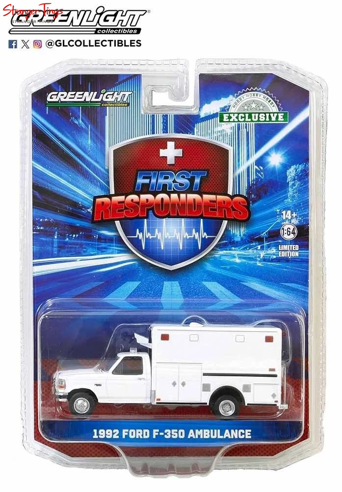 Greenlight 1/64 First Responders - 1992 Ford F-350 Ambulance - White Greenlight 1/64 First Responders - 1992 Ford F-350 Ambulance - White