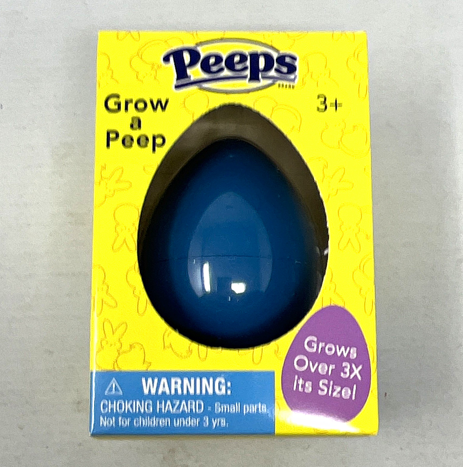 Peeps Grow a Peep Blue Egg Expands 3X Easter Plastic Figure 2019 (MPN)