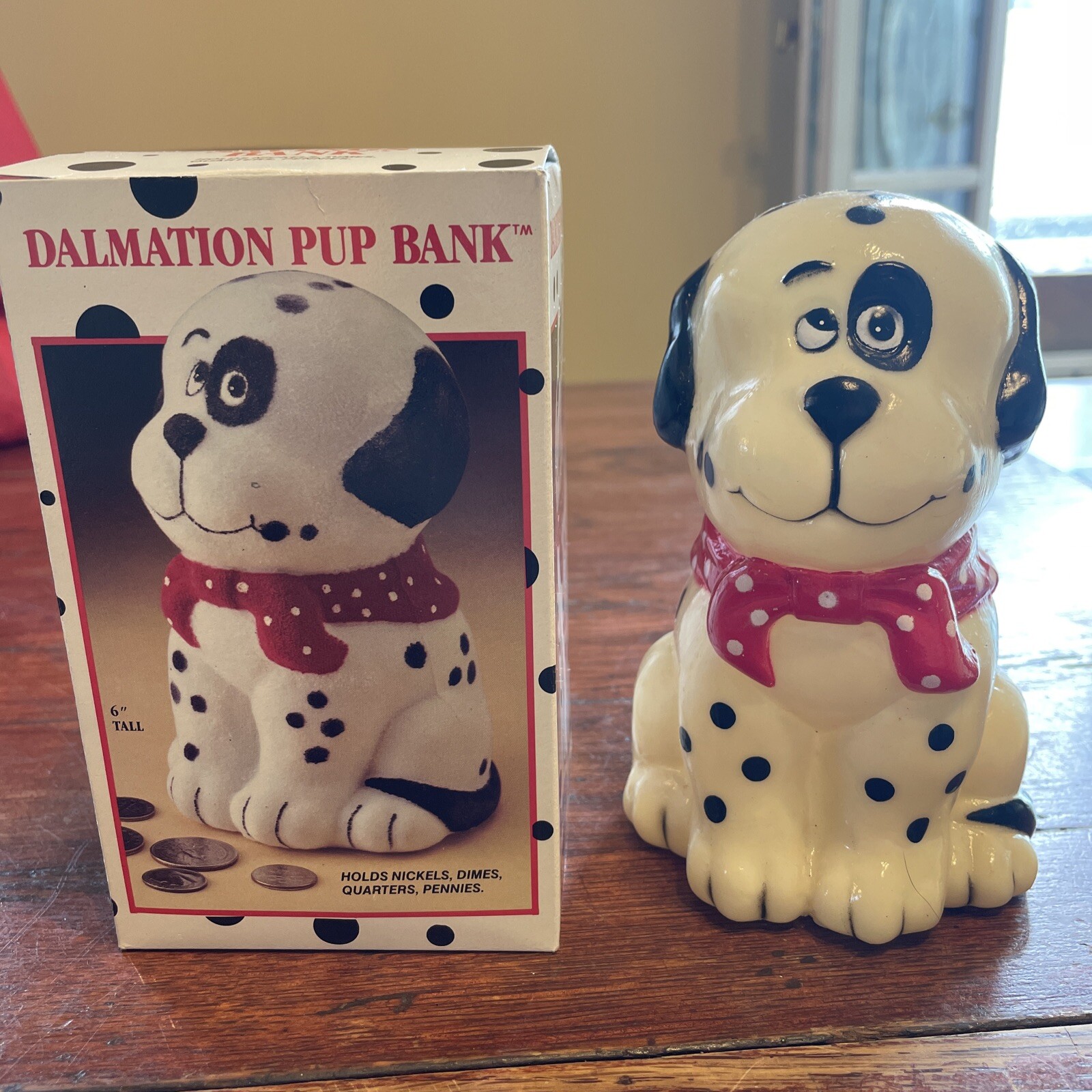 Vintage Dalmatian Pup Bank “Great Mascot” NOS Plastic Vintage Dalmatian Pup Bank “Great Mascot” NOS Plastic