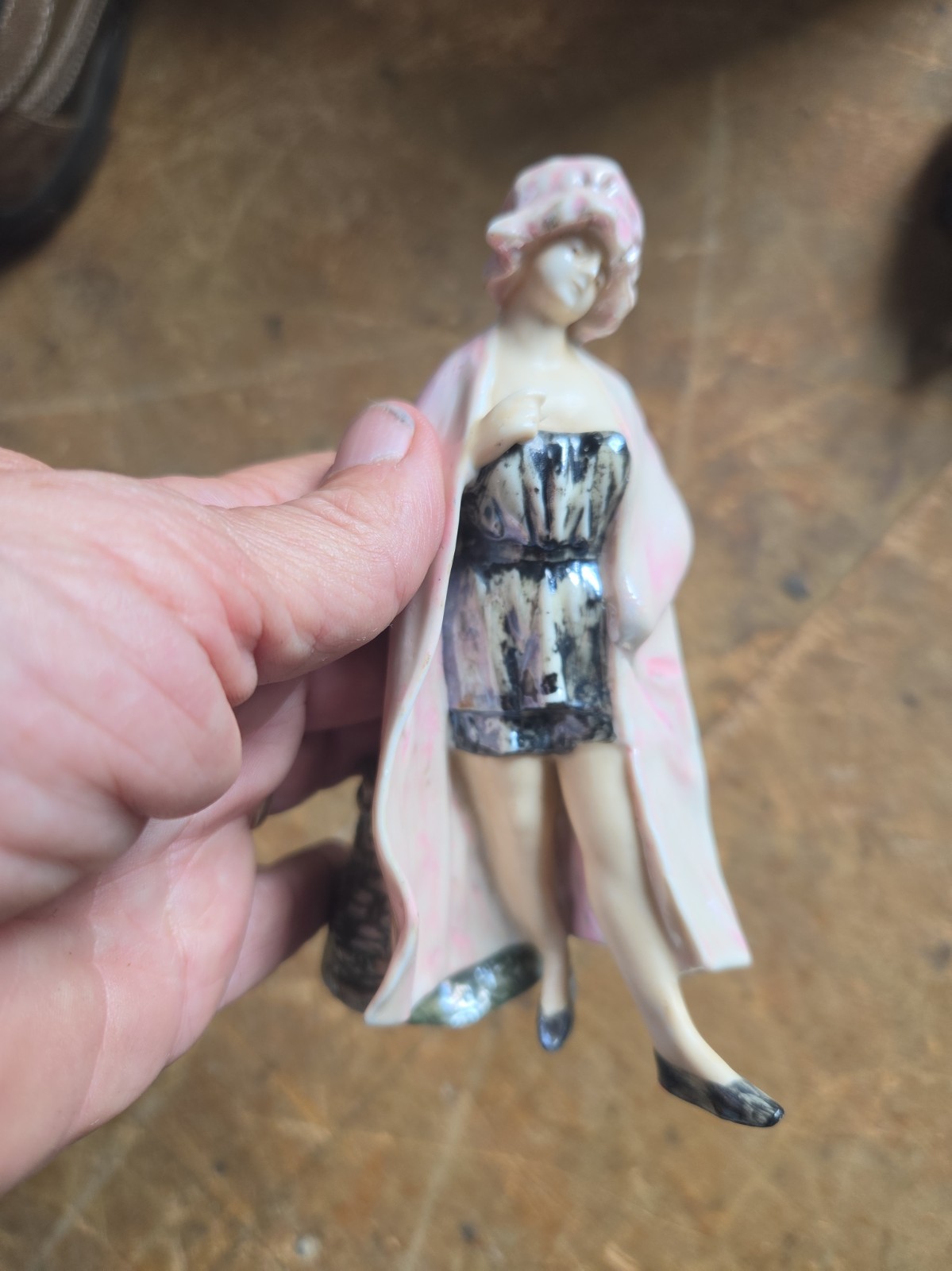Vintage 1920s Art Deco German Porcelain Bathing Belle Figurine Mold 5103 Flapper