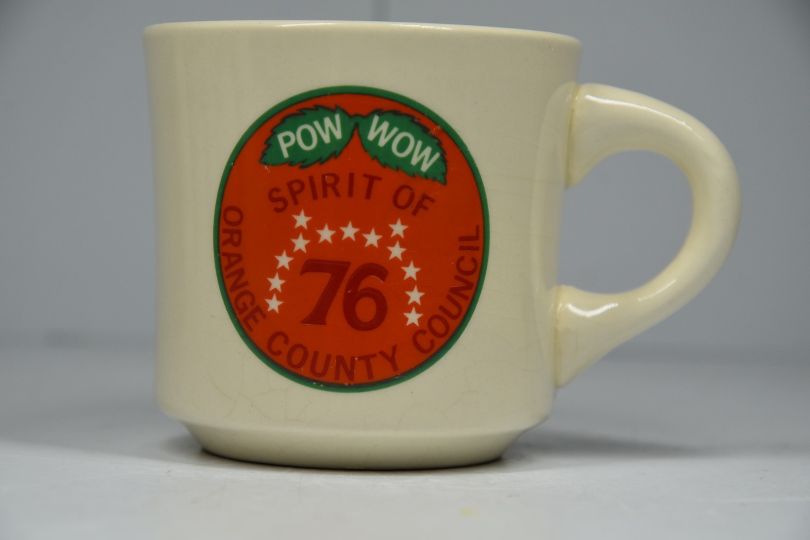 Vintage Boy Scouts of America Pow Wow Spirit of 76 Coffee Mug BSA Orange County Vintage Boy Scouts of America Pow Wow Spirit of 76 Coffee Mug BSA Orange County