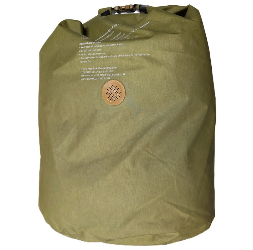 USMC GEN 1 OD WATERPROOF LINER  65L GREEN Dry Bag LARGE ILBE Field Pack USGI
