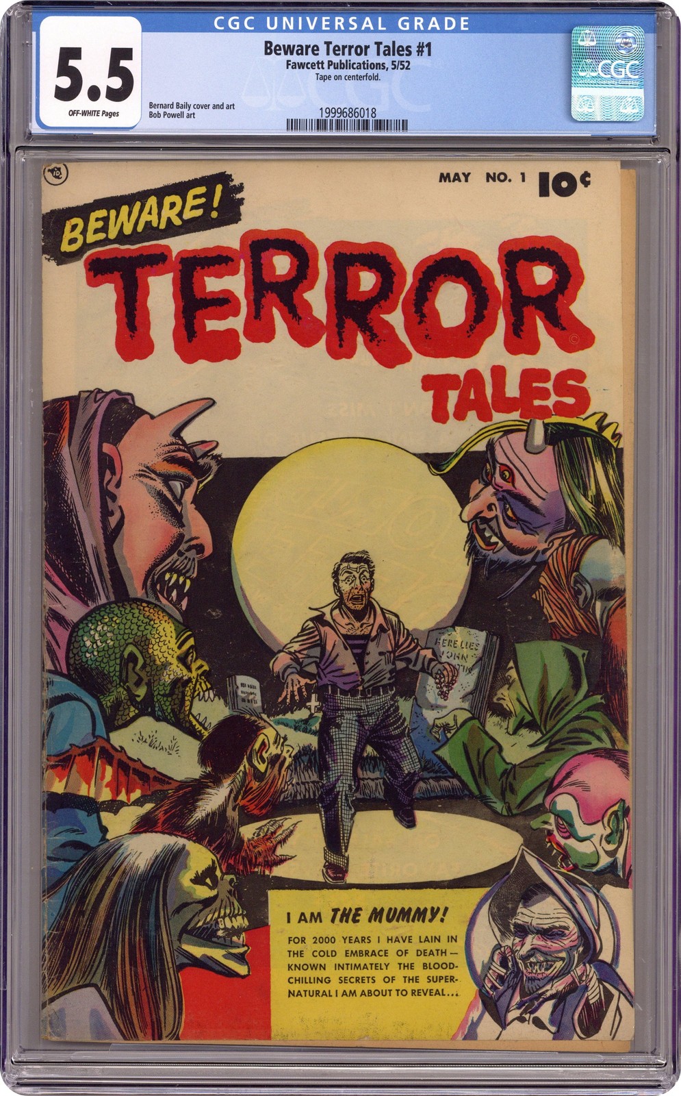 Beware Terror Tales #1 CGC 5.5 1952 1999686018 Beware Terror Tales #1 CGC 5.5 1952 1999686018