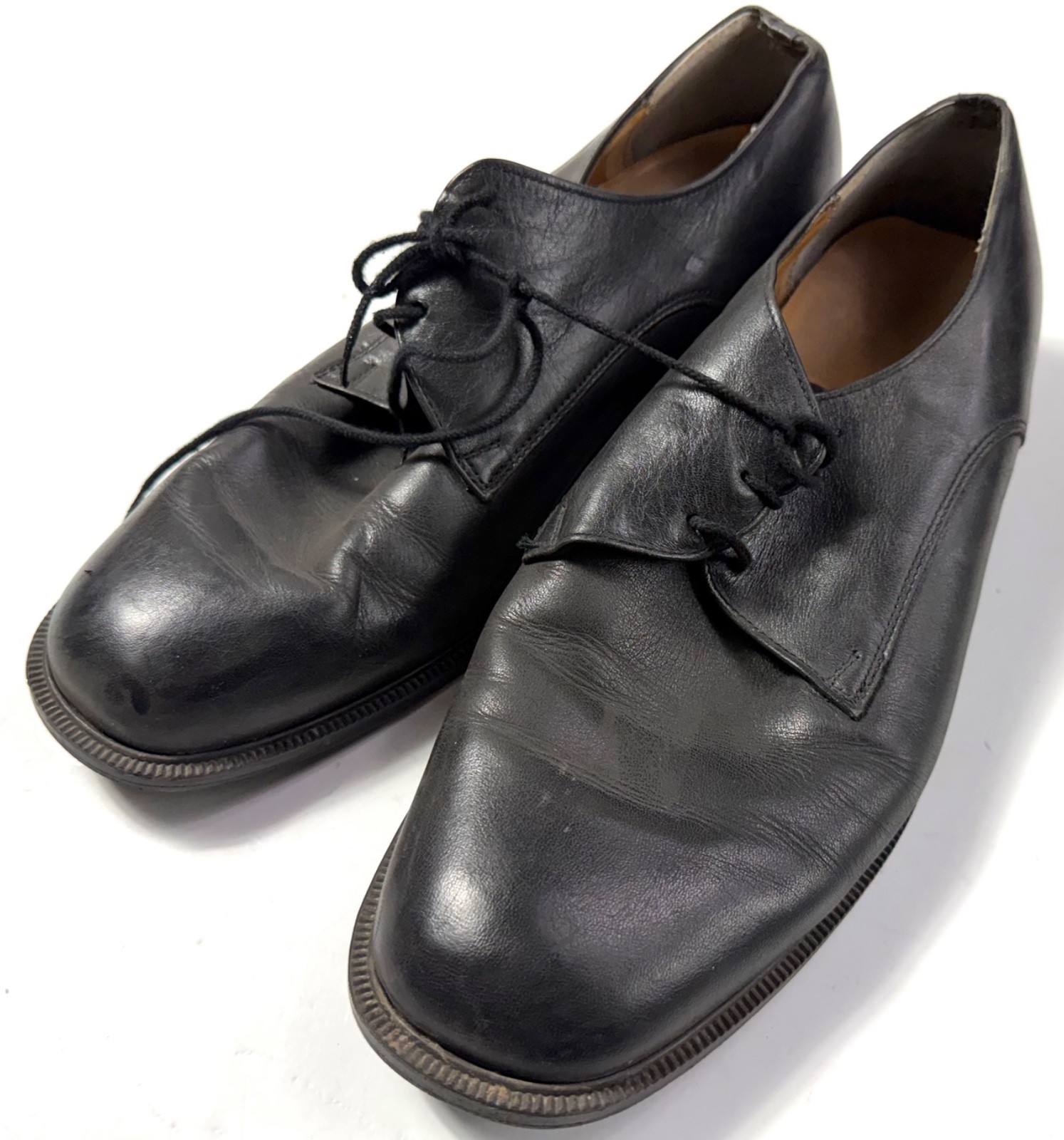 WWII US NAVY ENLISTED OFFICER LOW QUARTER DECK SHOES- SIZE 13