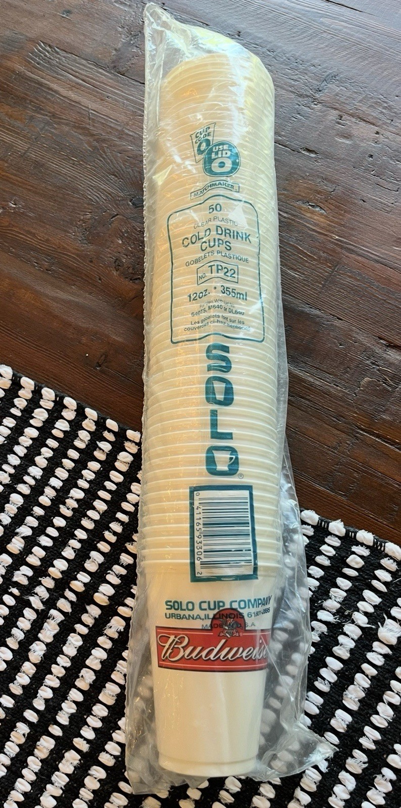 Vintage Solo Budweiser Plastic Cold Drink Cups 12oz TP22 Matchmaker 50 Pack New Vintage Solo Budweiser Plastic Cold Drink Cups 12oz TP22 Matchmaker 50 Pack New