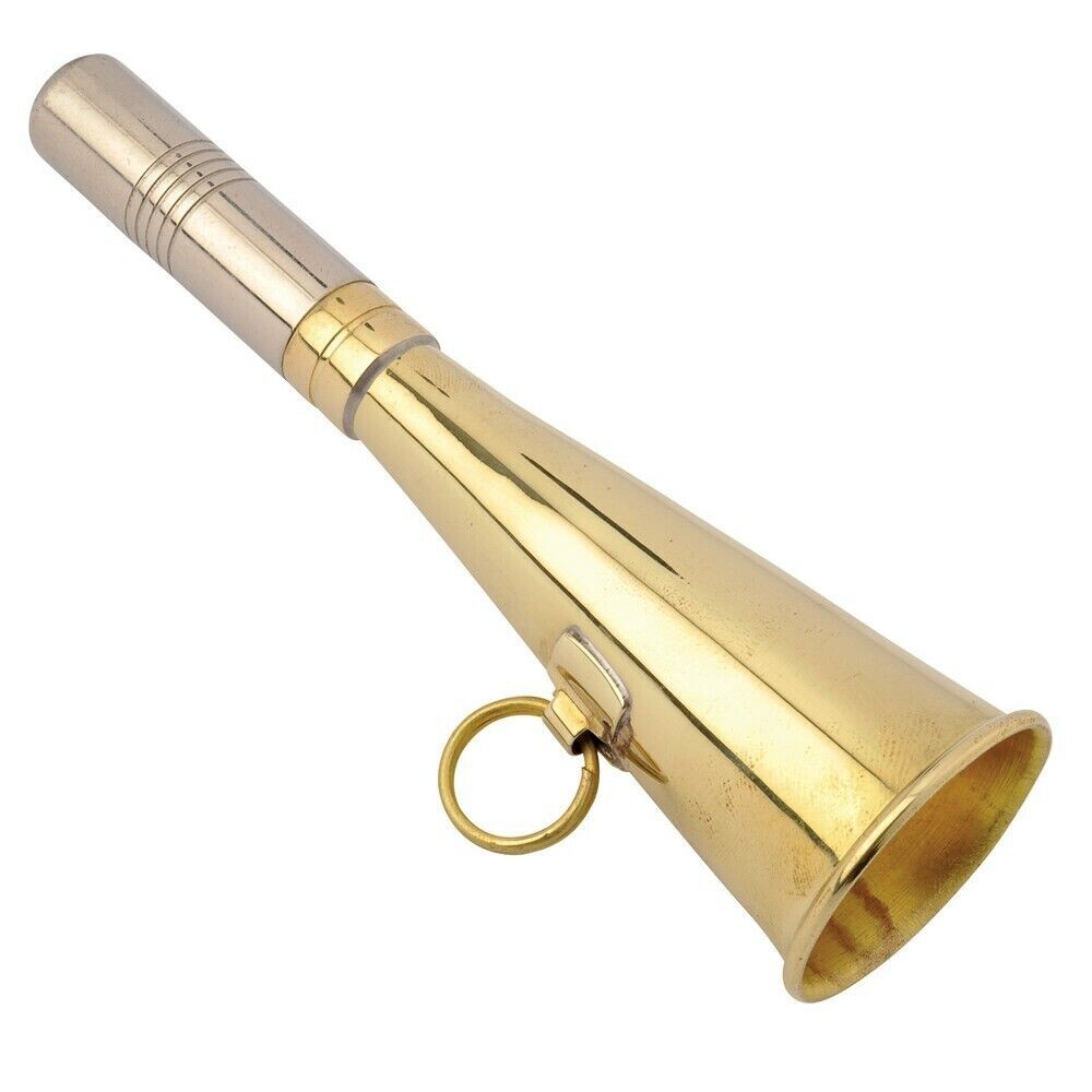 SOLID BRASS FOX HUNTING HORN SOLID BRASS FOX HUNTING HORN