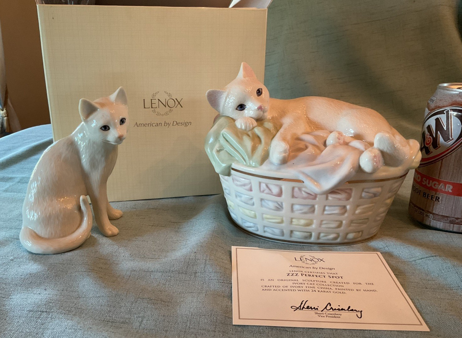 Lenox Classic Cat Collection *Sweet Devotions* & *Zzz Perfect Spot* Lenox Classic Cat Collection *Sweet Devotions* & *Zzz Perfect Spot*