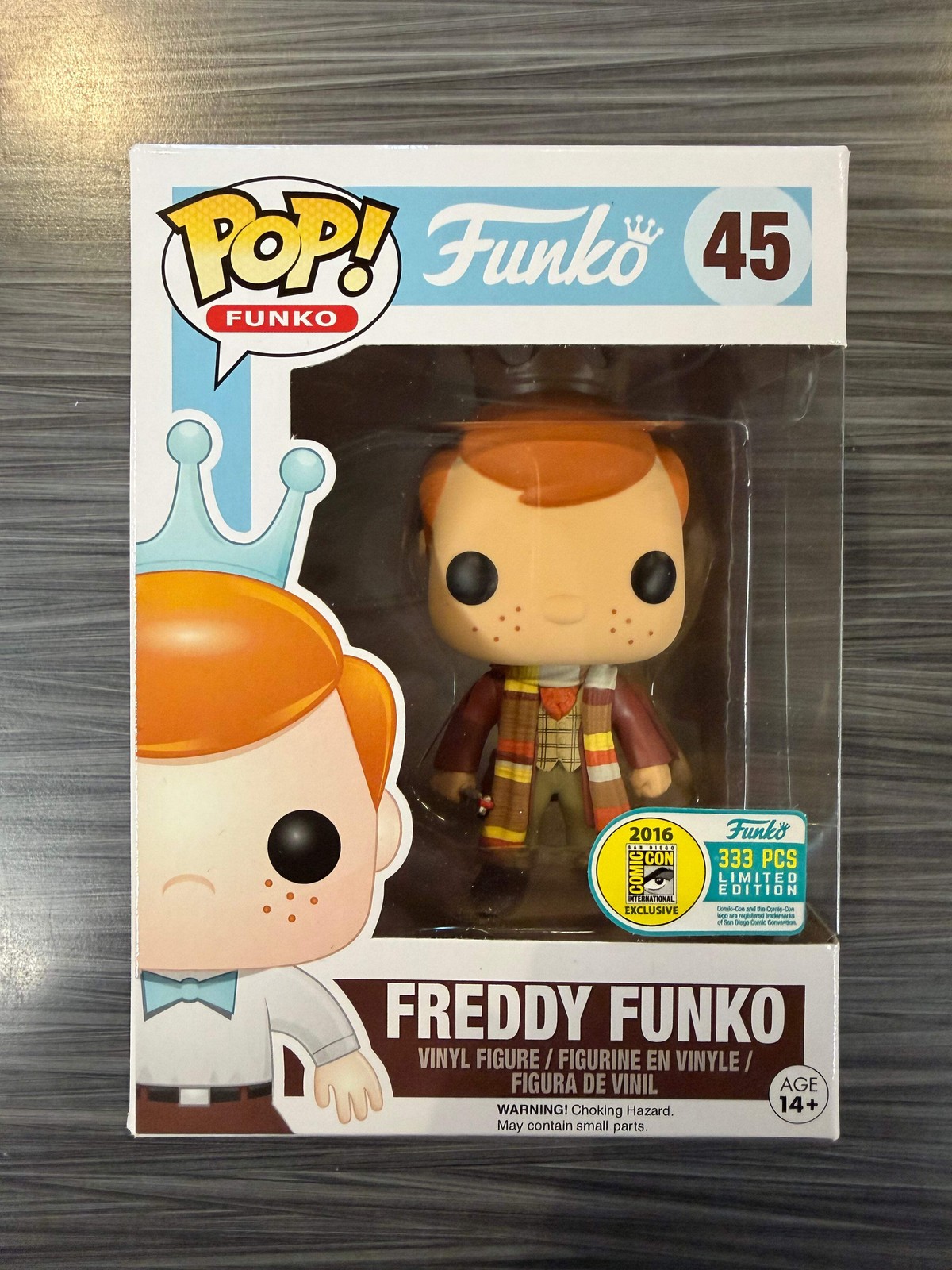 Funko POP Freddy Funko As Fourth Doctor (2016 SDCC 333 PCS)(Damaged Box) #45