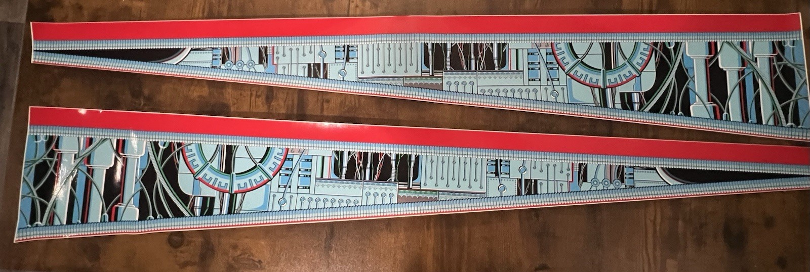 Terminator 2 T2 Pinball Side Art Blades Inside Cabinet Decals Williams New