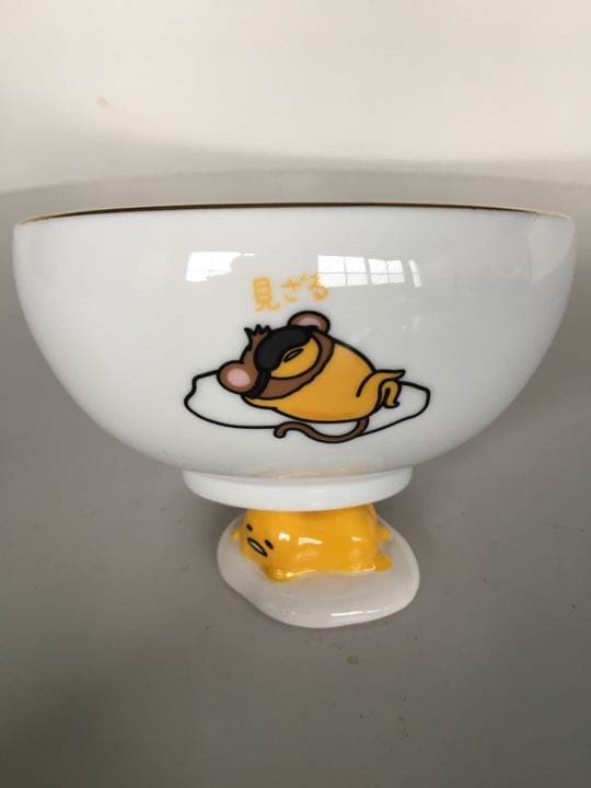 Sanrio Gudetama 3 monkeys Bowl*3(4.72x2.36")/Chopsticks*3/Chopstick rest*3 set Sanrio Gudetama 3 monkeys Bowl*3(4.72x2.36")/Chopsticks*3/Chopstick rest*3 set