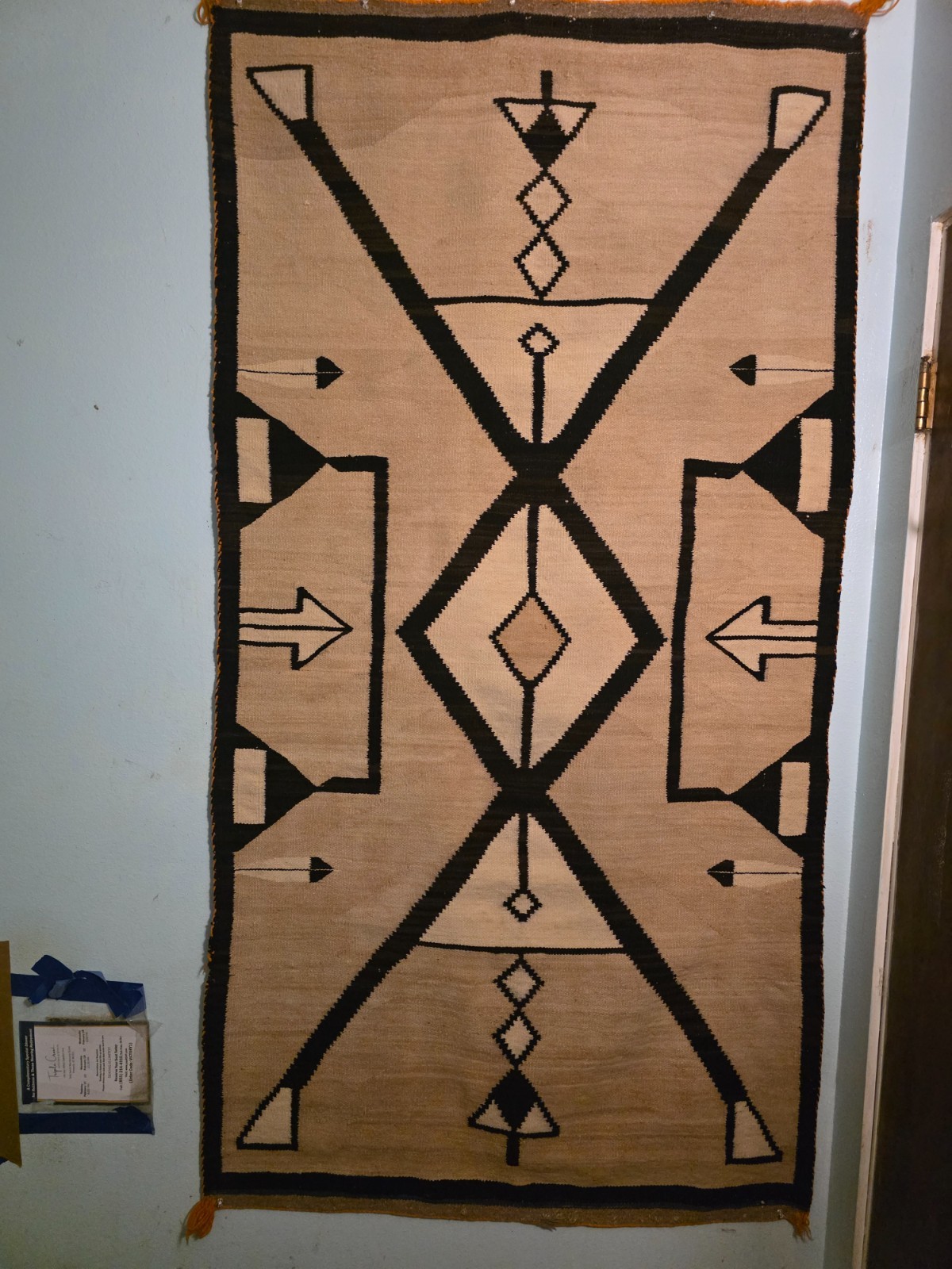 Early 1900s Navajo Crystal Rug J.B. Moore Era Antique Early 1900s Navajo Crystal Rug J.B. Moore Era Antique