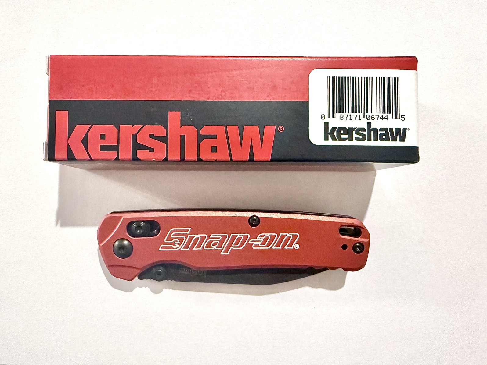 *NEW* Snap-on KERSHAW 6105 BEL AIR Folding Pocket Knife EDC Locking Blade RED *NEW* Snap-on KERSHAW 6105 BEL AIR Folding Pocket Knife EDC Locking Blade RED