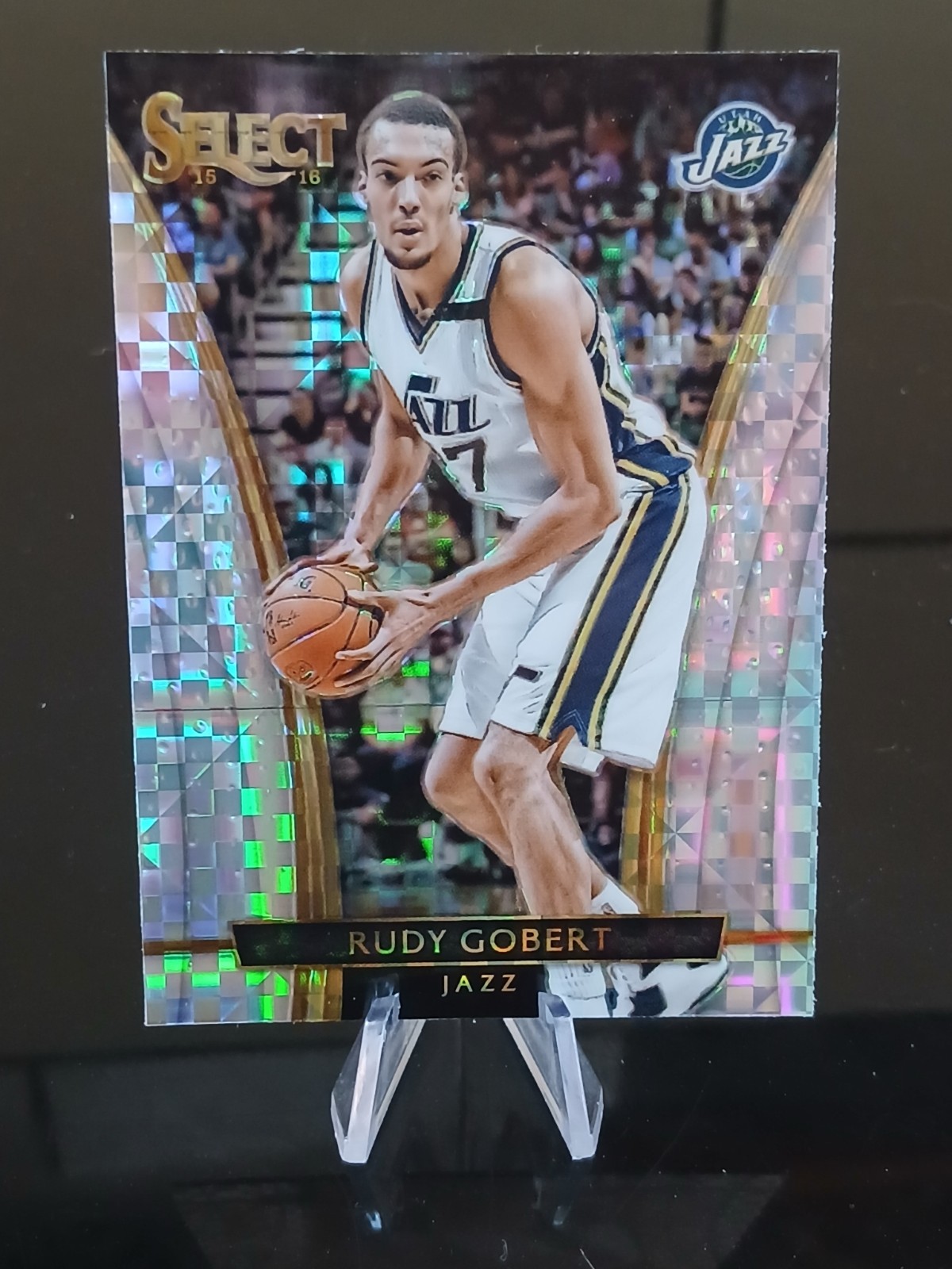 2015-16 PANINI SELECT Basketball RUDY GOBERT PRIZM SILVER #263 JAZZ Parallel 2015-16 PANINI SELECT Basketball RUDY GOBERT PRIZM SILVER #263 JAZZ Parallel