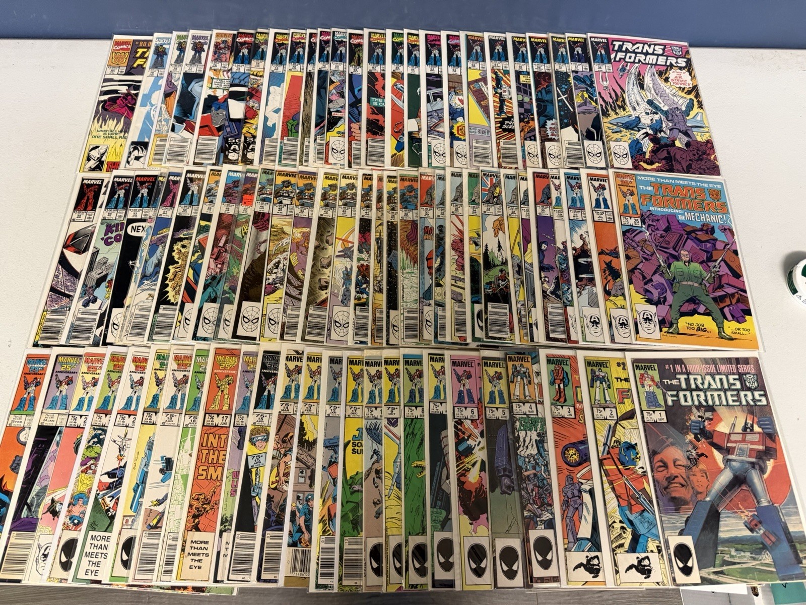Transformers #1-80 1984 Marvel Comics Complete Full Run Lot Set 1st Print Transformers #1-80 1984 Marvel Comics Complete Full Run Lot Set 1st Print