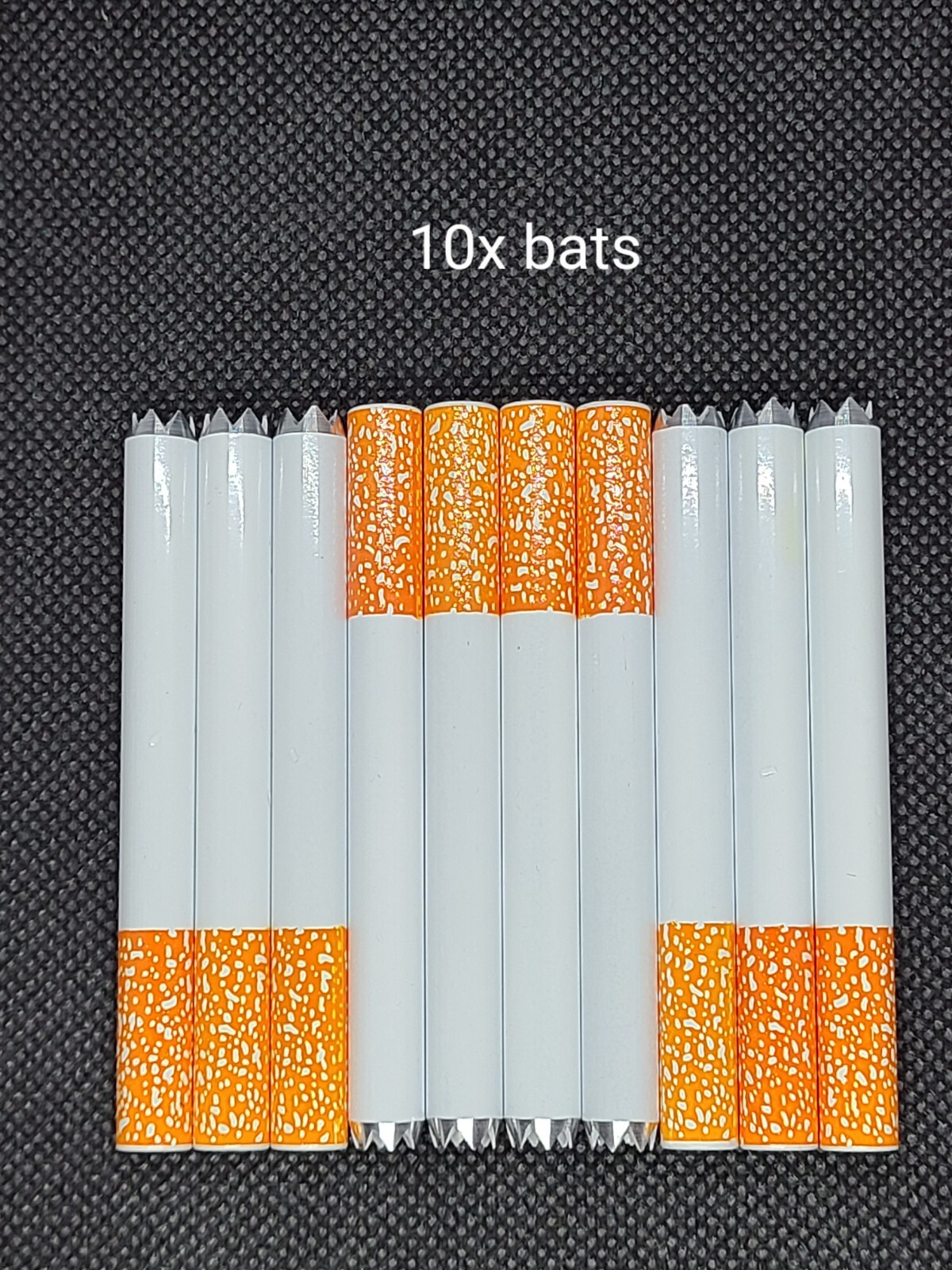 10x Metal Sawtooth One Hitter Dugout Pipe Cigarette Bat Large 3" 10x Metal Sawtooth One Hitter Dugout Pipe Cigarette Bat Large 3"