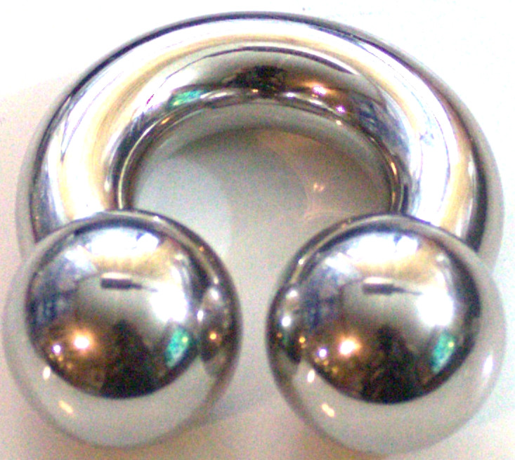 00g 3/4 inch Monster Steel Shiny 19mm ball Prince Albert Ring 316L Horseshoe Hot 00g 3/4 inch Monster Steel Shiny 19mm ball Prince Albert Ring 316L Horseshoe Hot