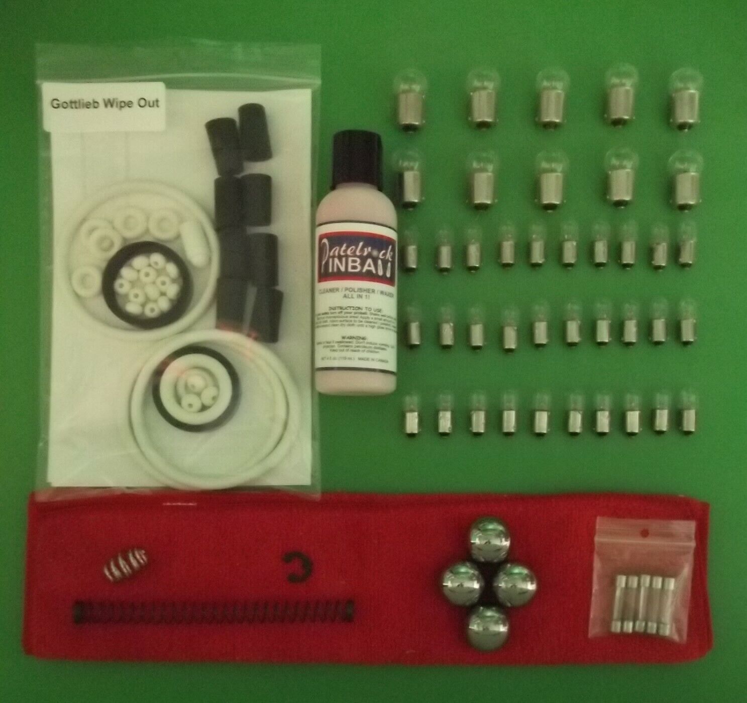 1993 Gottlieb / Premier Wipe Out Pinball Machine Maintenance Super Kit