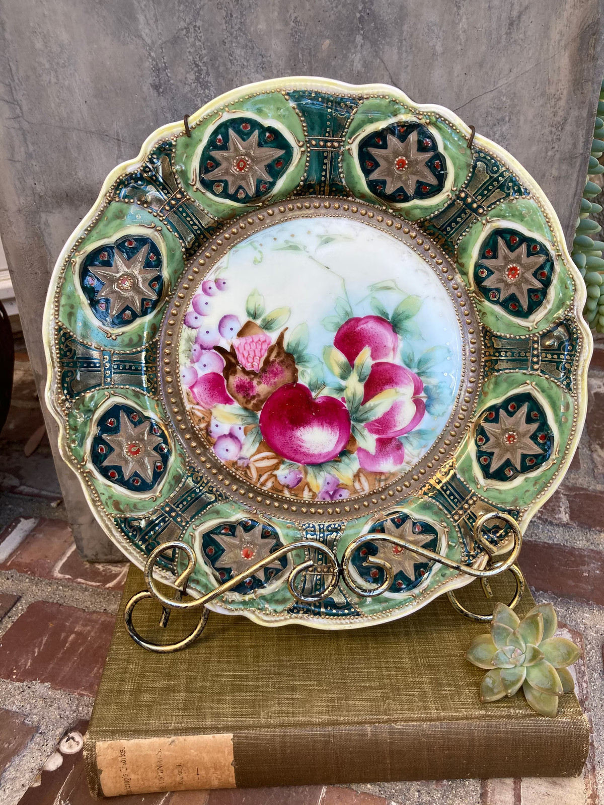 Vintage Nippon Hand Painted Plate Vintage Nippon Hand Painted Plate
