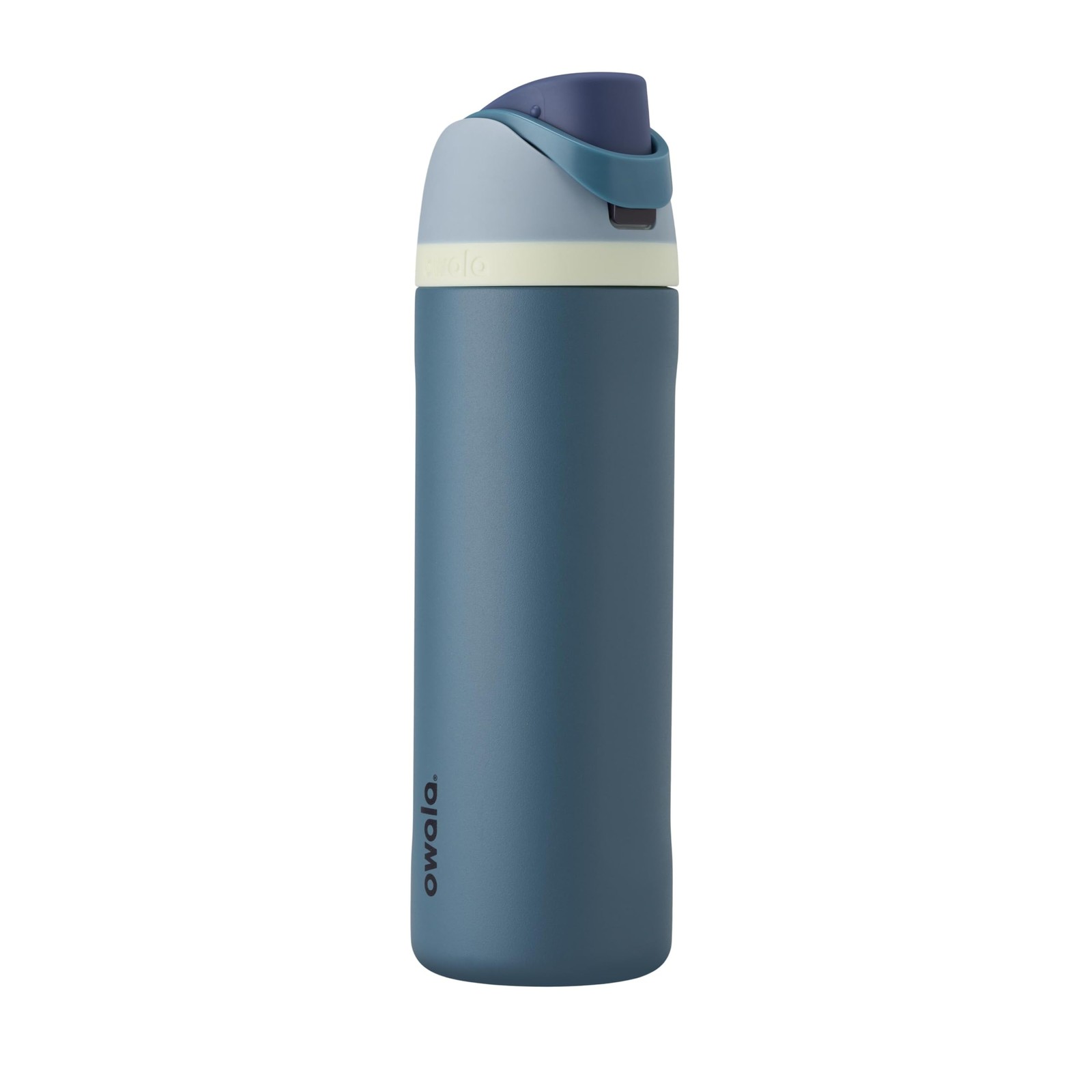 Owala FreeSip Stainless Steel Water Bottle 24 oz Denim 24 Ounces,