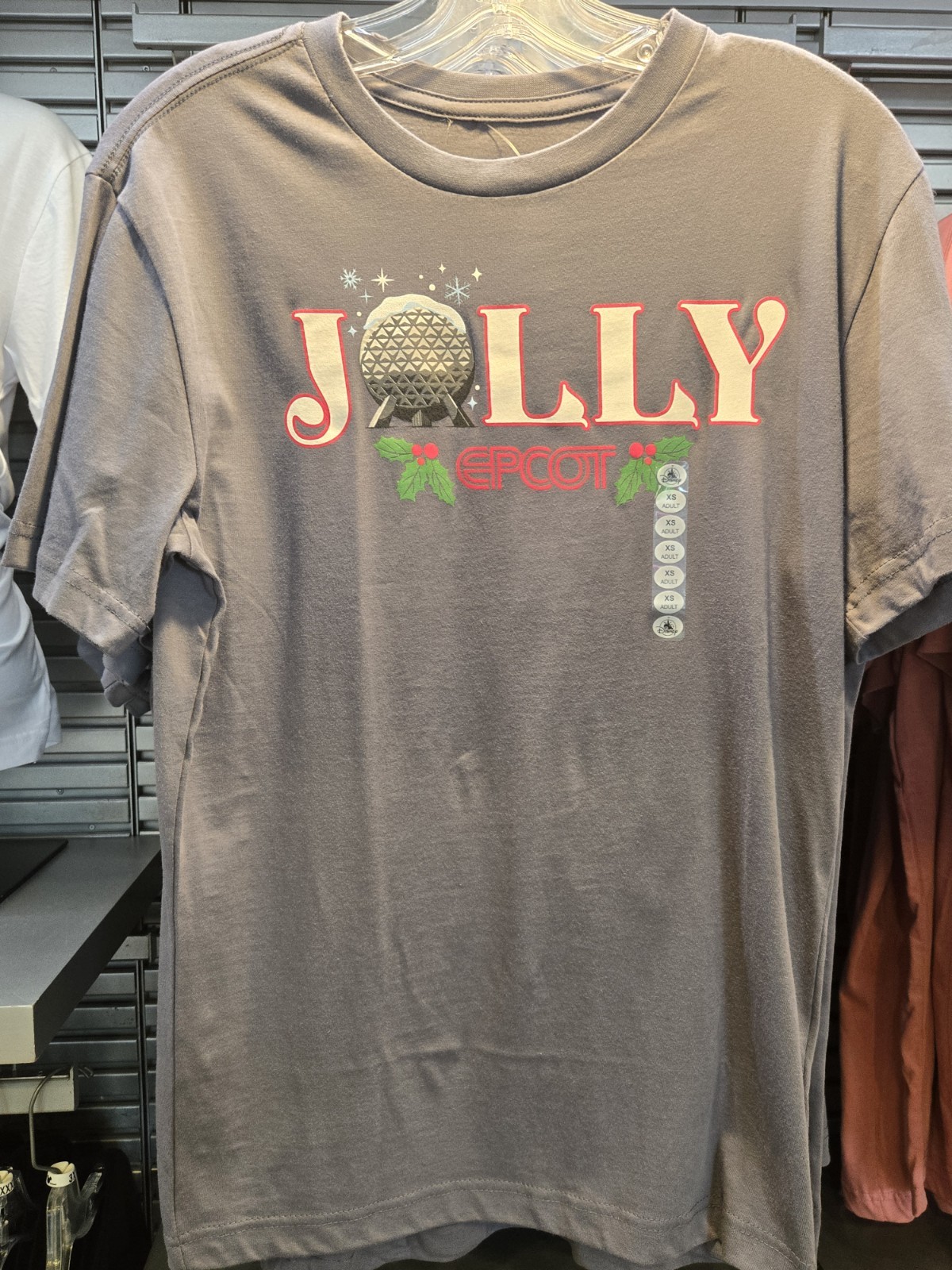 NWT 2026 Disney Parks EPCOT Spaceship Earth JOLLY Christmas Shirt | Adult NWT 2026 Disney Parks EPCOT Spaceship Earth JOLLY Christmas Shirt | Adult