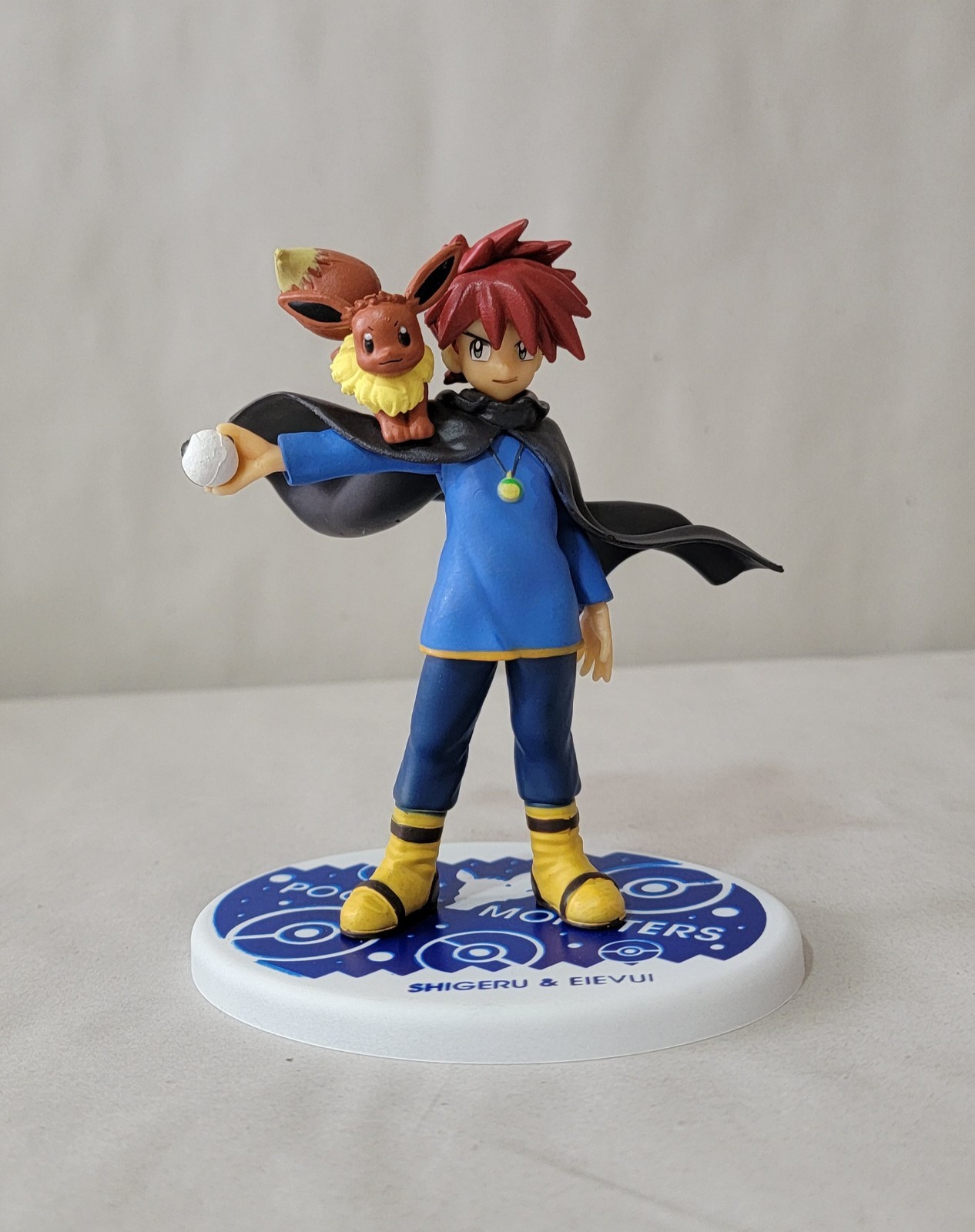 MegaHouse G.E.M. Series Pokemon (Shigeru) Gary Oak & Eevee Figure 2016