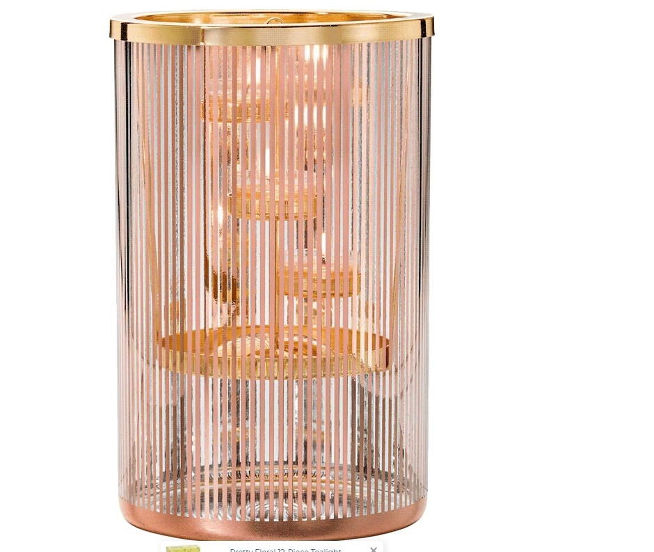 Partylite Candles P93349 Pinestripe Glam Hurricane New in Box Partylite Candles P93349 Pinestripe Glam Hurricane New in Box